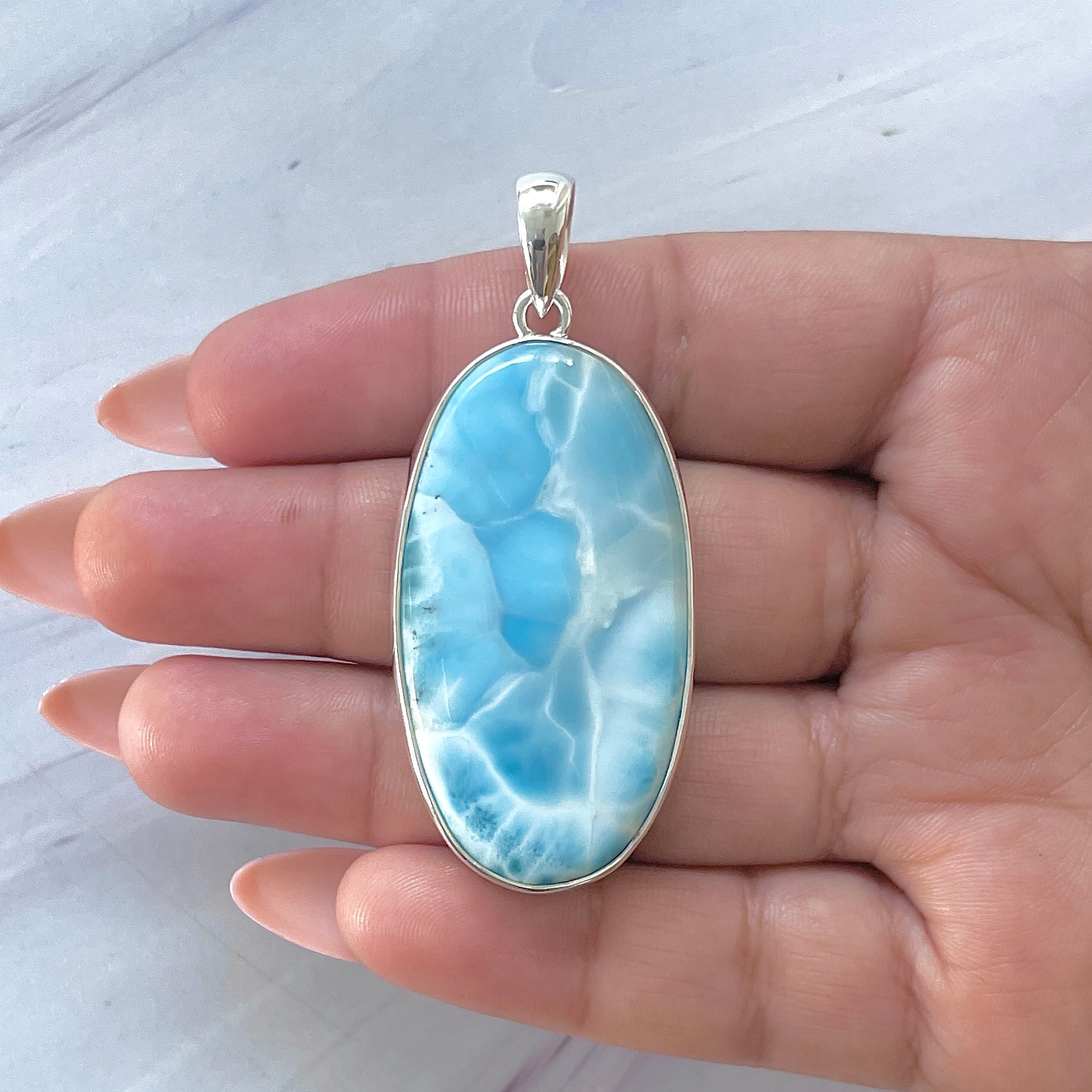 Larimar Pendant-(LAR-P-1444.)