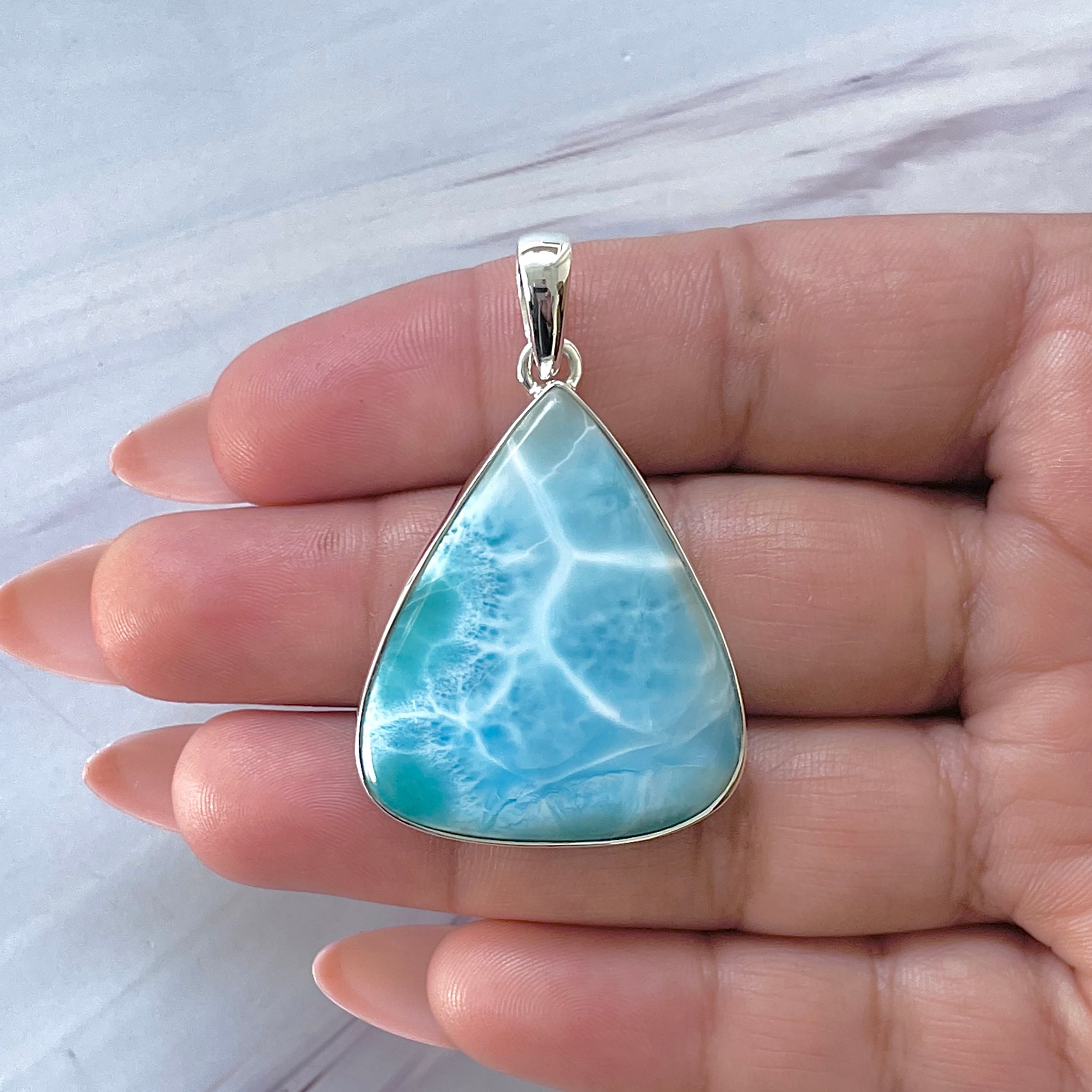 Larimar Pendant-(LAR-P-1445.)