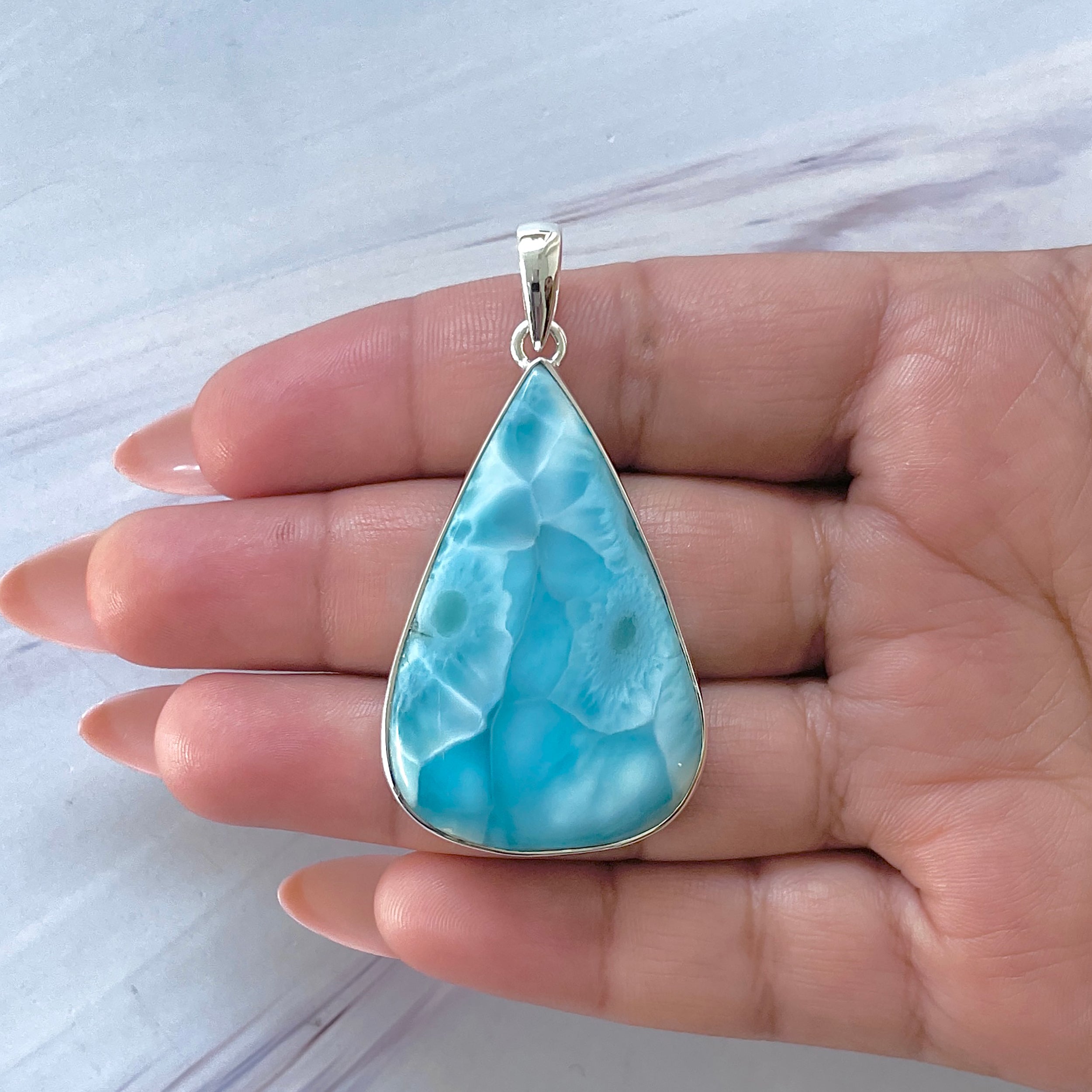 Larimar Pendant-(LAR-P-1448.)
