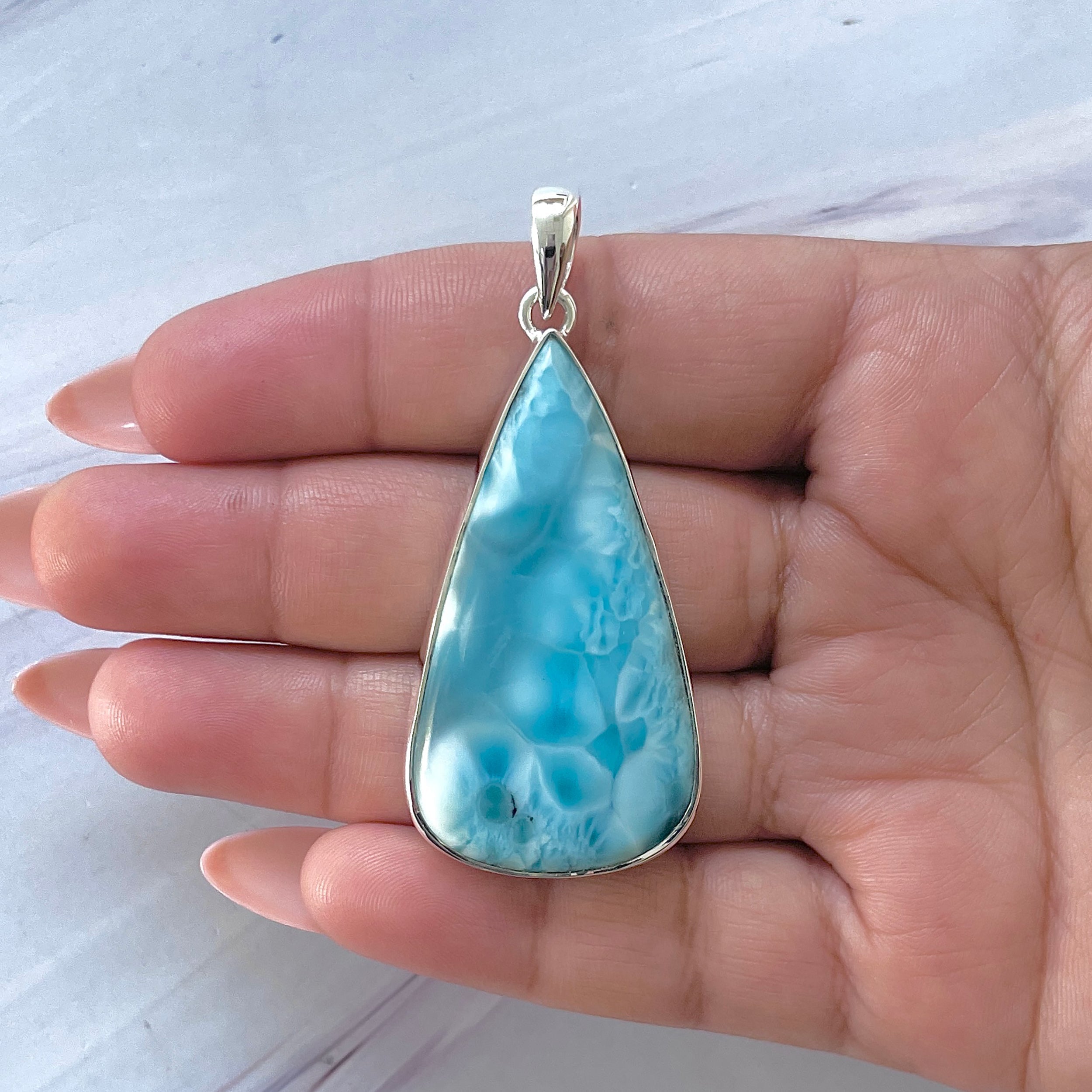 Larimar Pendant-(LAR-P-1450.)