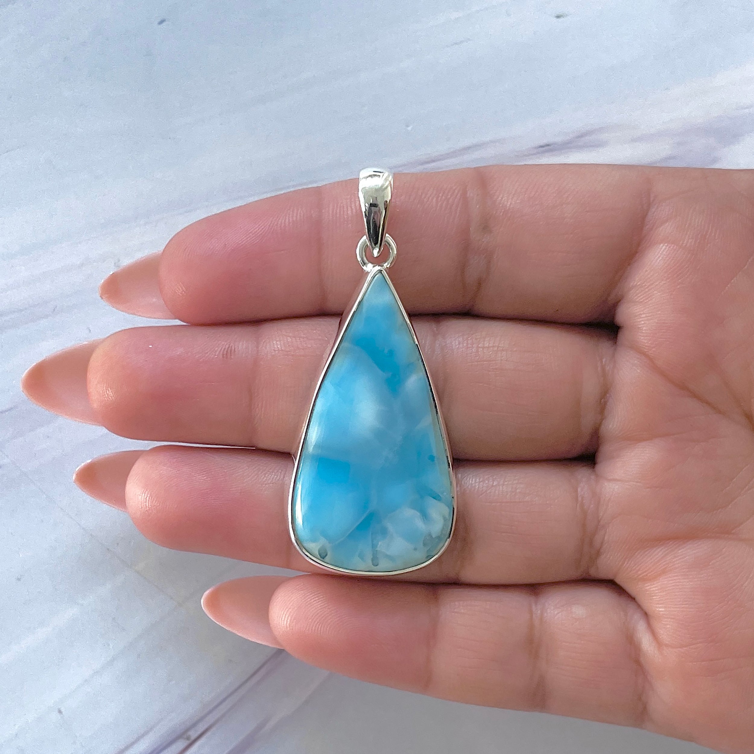 Larimar Pendant-(LAR-P-1453.)