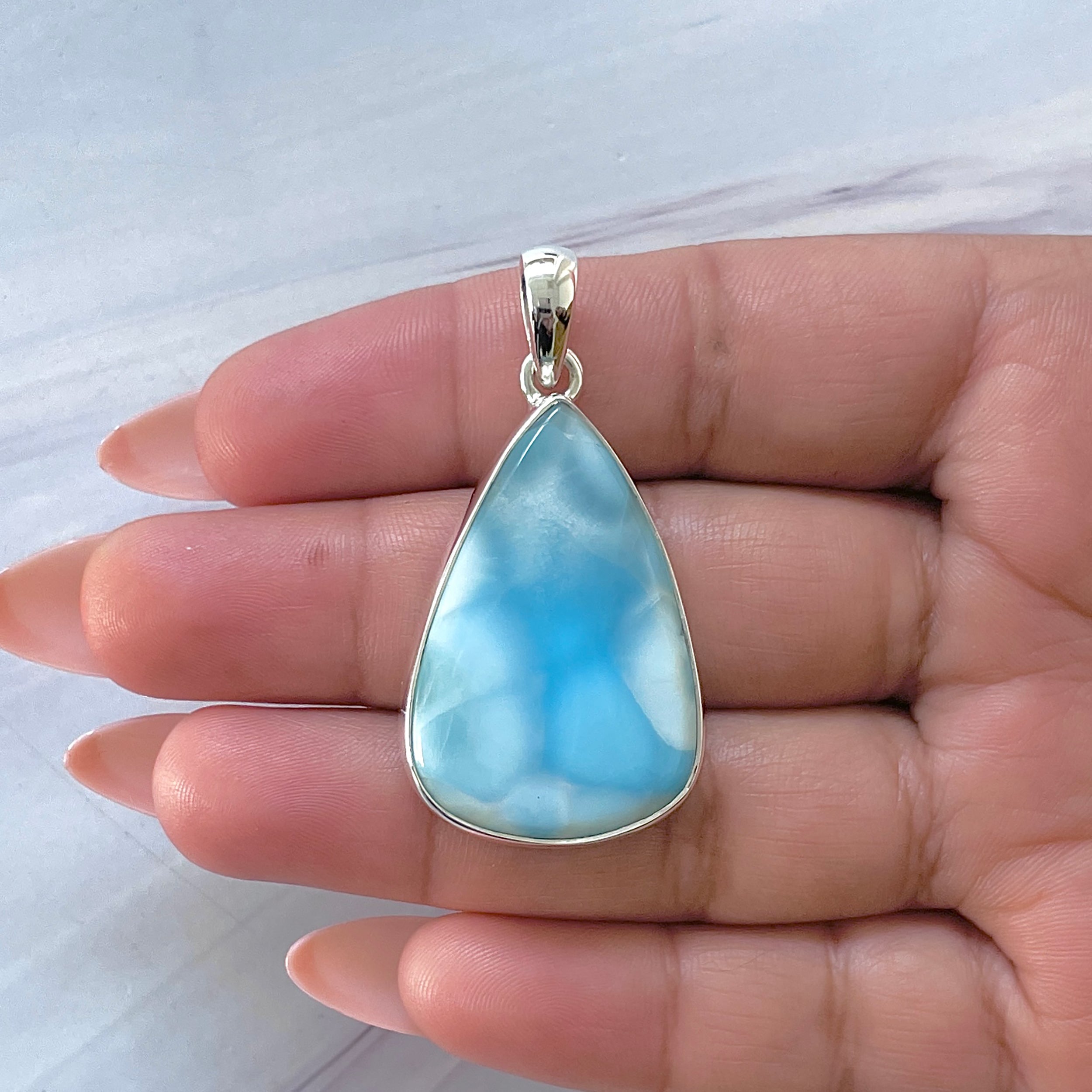 Larimar Pendant-(LAR-P-1455.)