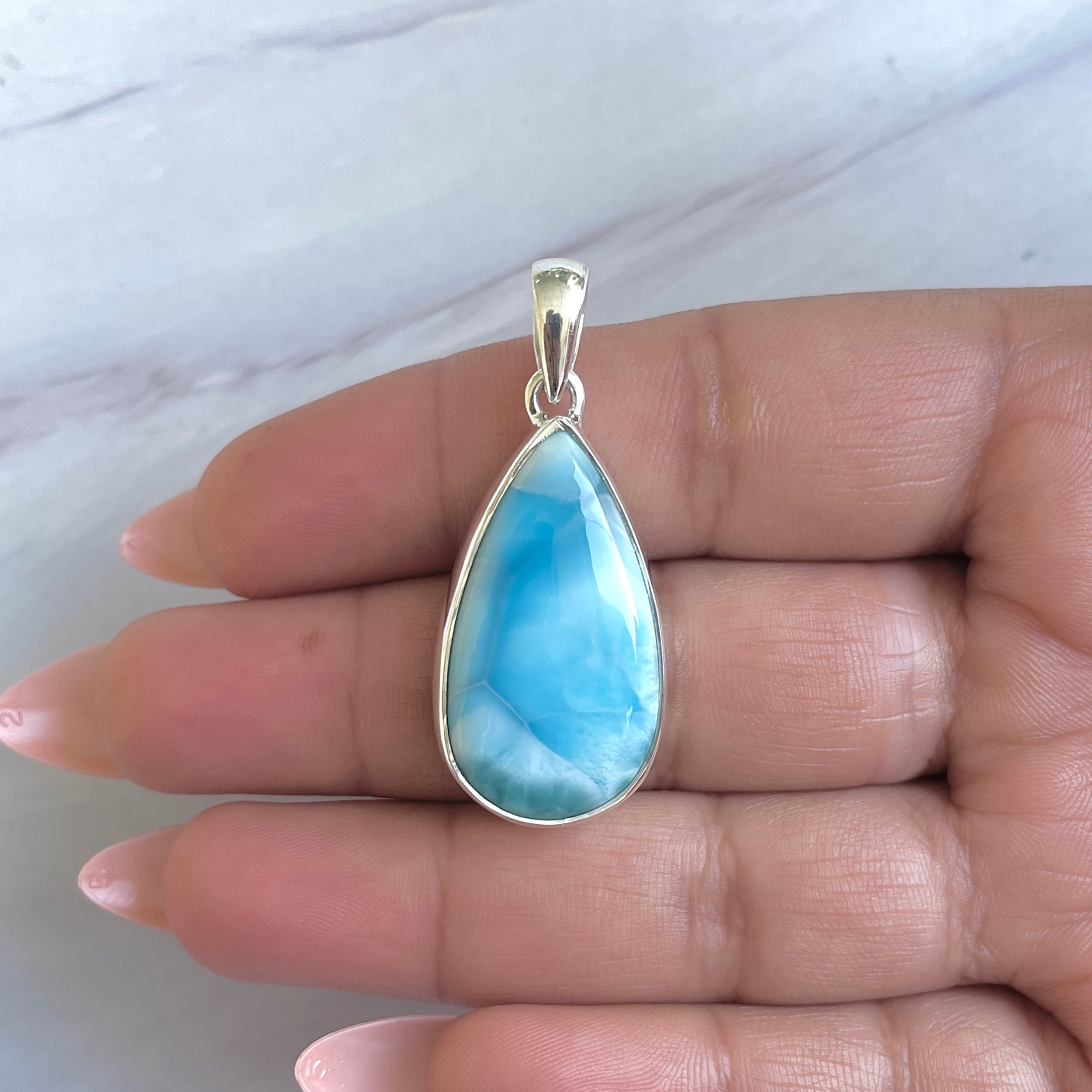 Larimar Pendant-(LAR-P-1461.)