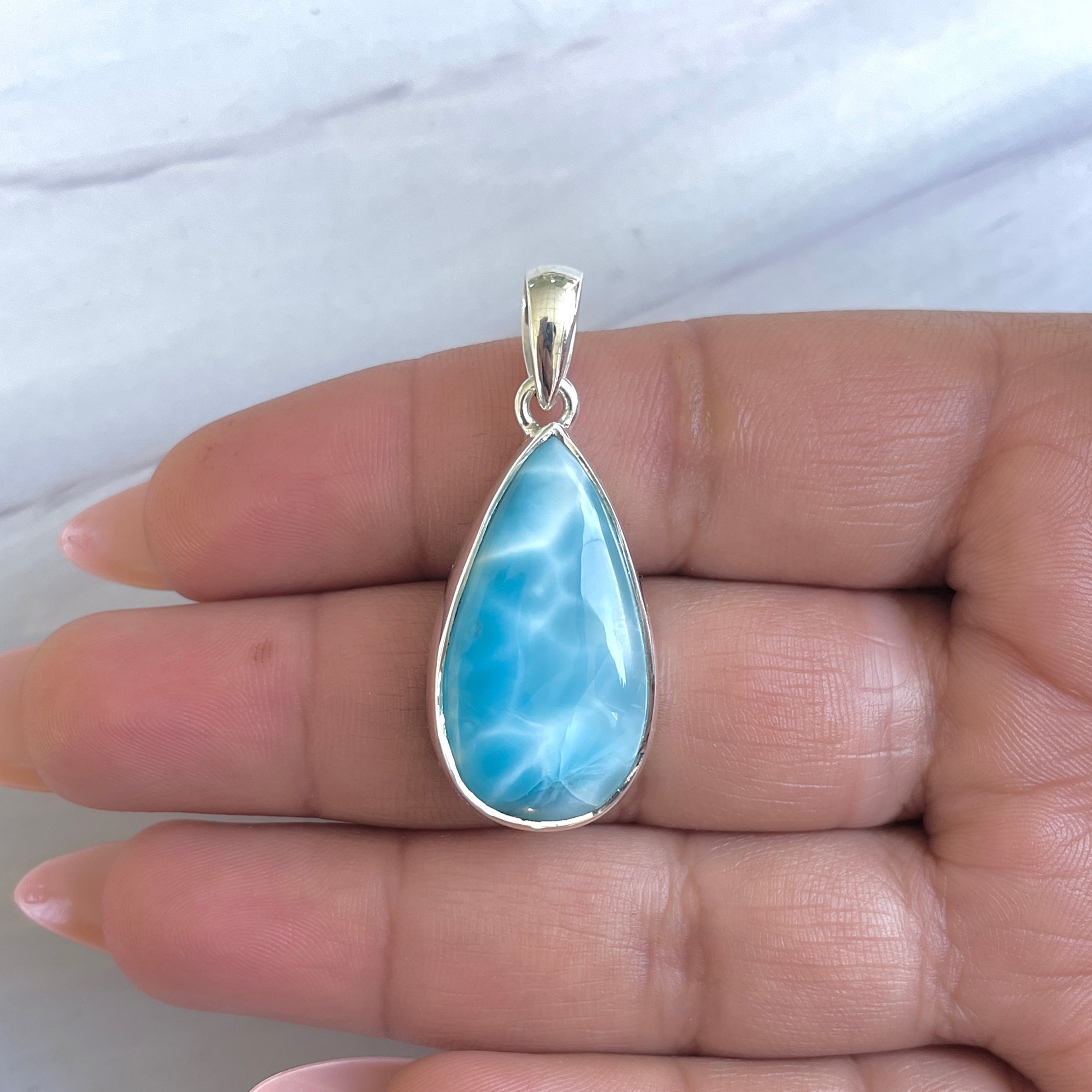 Larimar Pendant-(LAR-P-1462.)