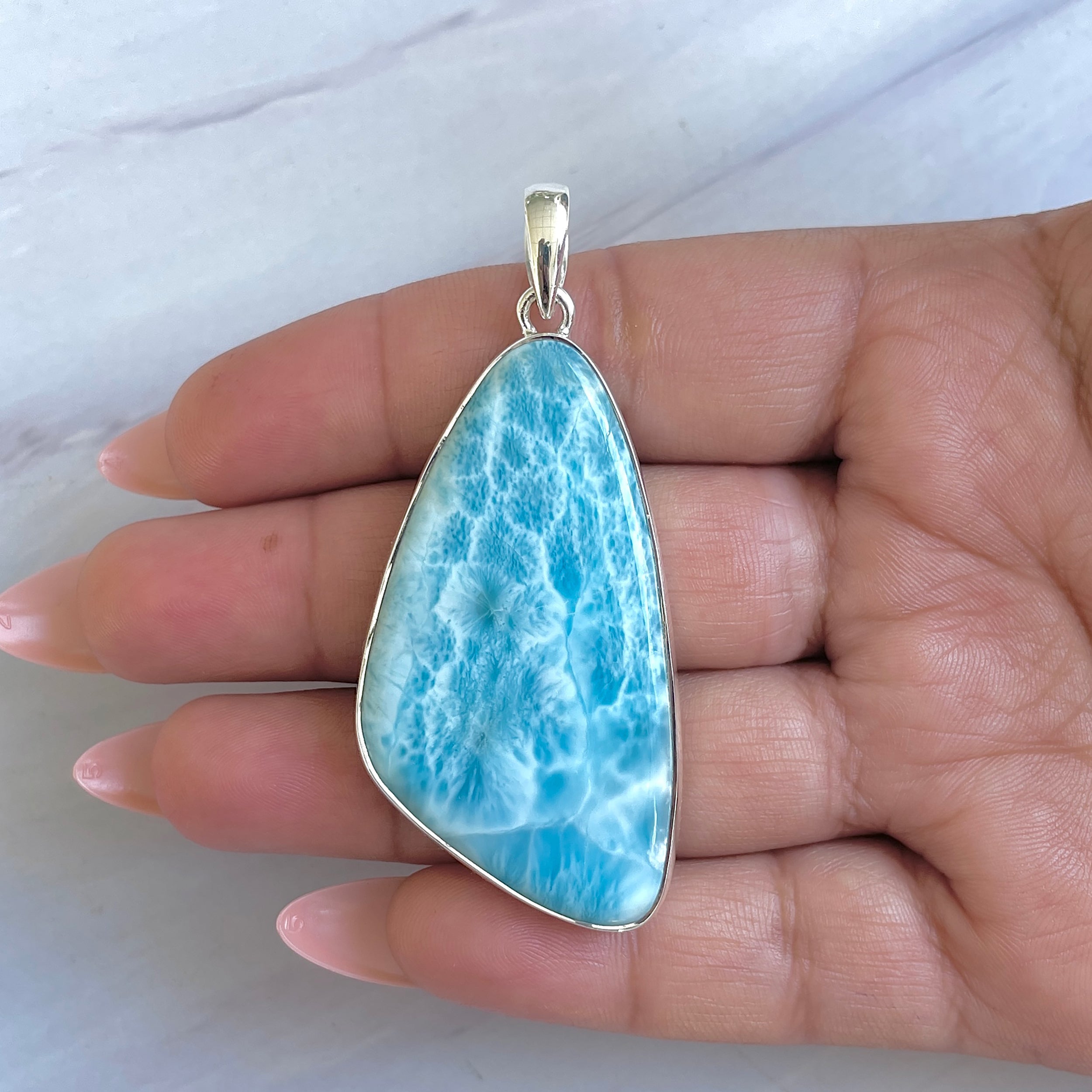 Larimar Pendant-(LAR-P-1465.)