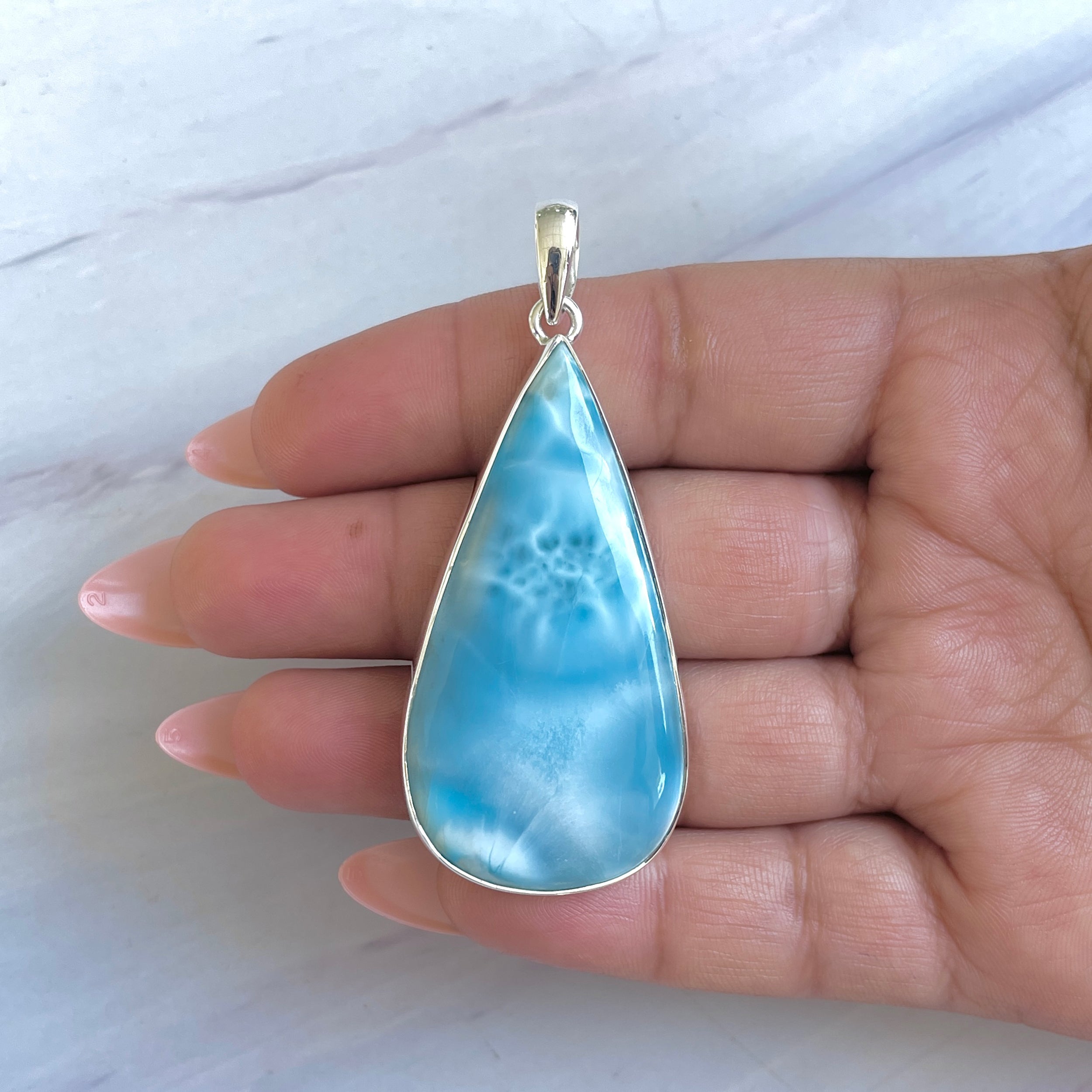 Larimar Pendant-(LAR-P-1466.)