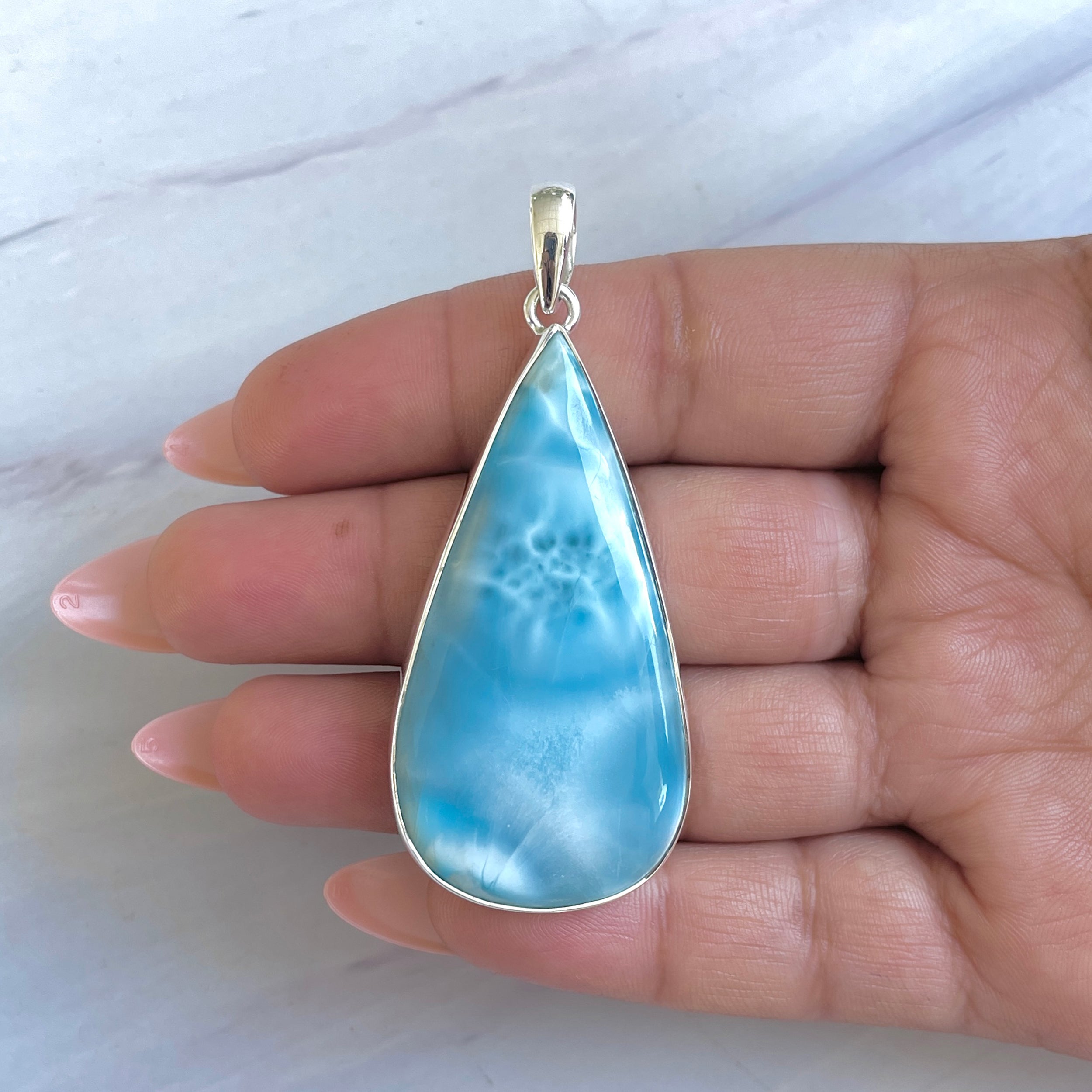 Larimar Pendant-(LAR-P-1466.)