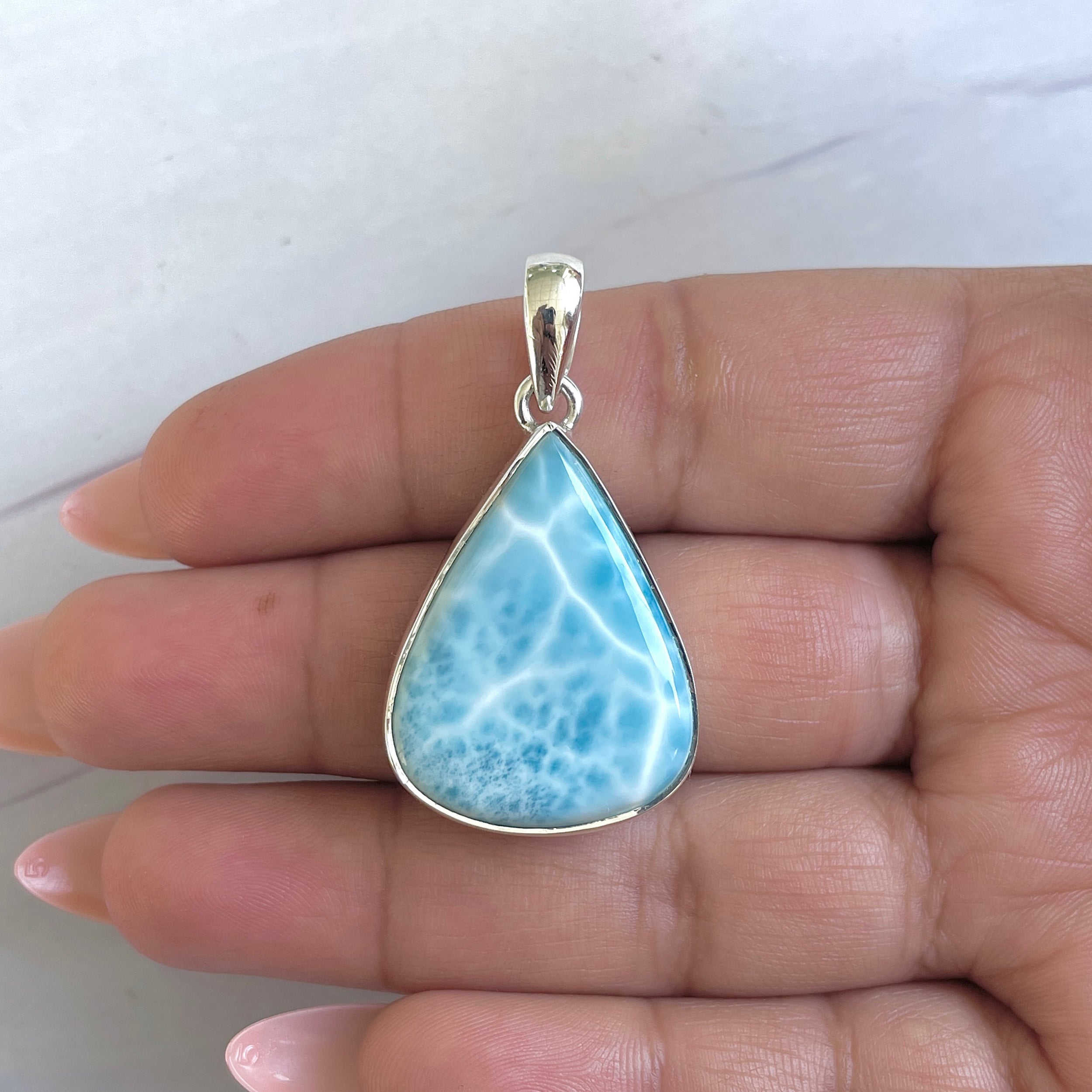 Larimar Pendant-(LAR-P-1469.)