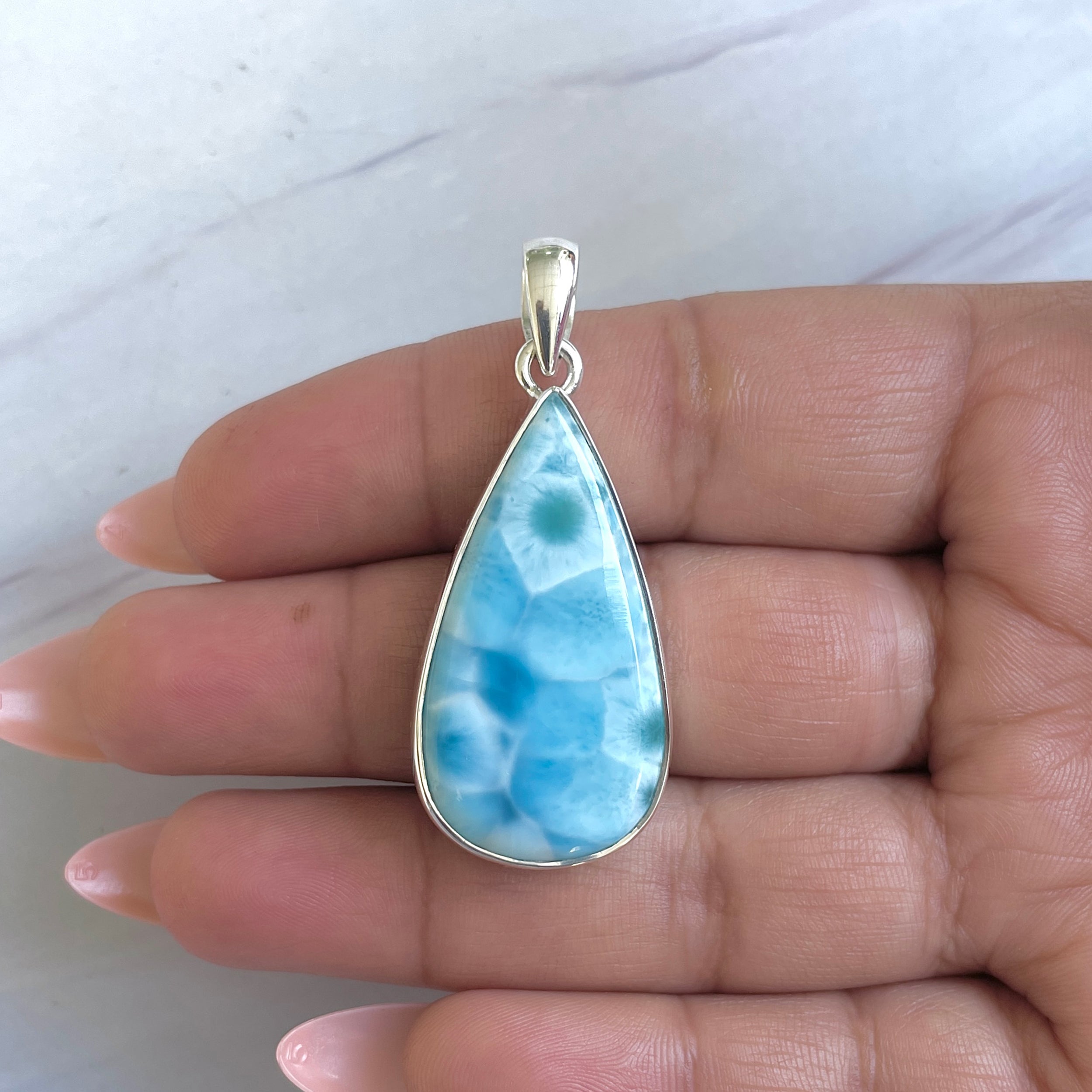 Larimar Pendant-(LAR-P-1471.)