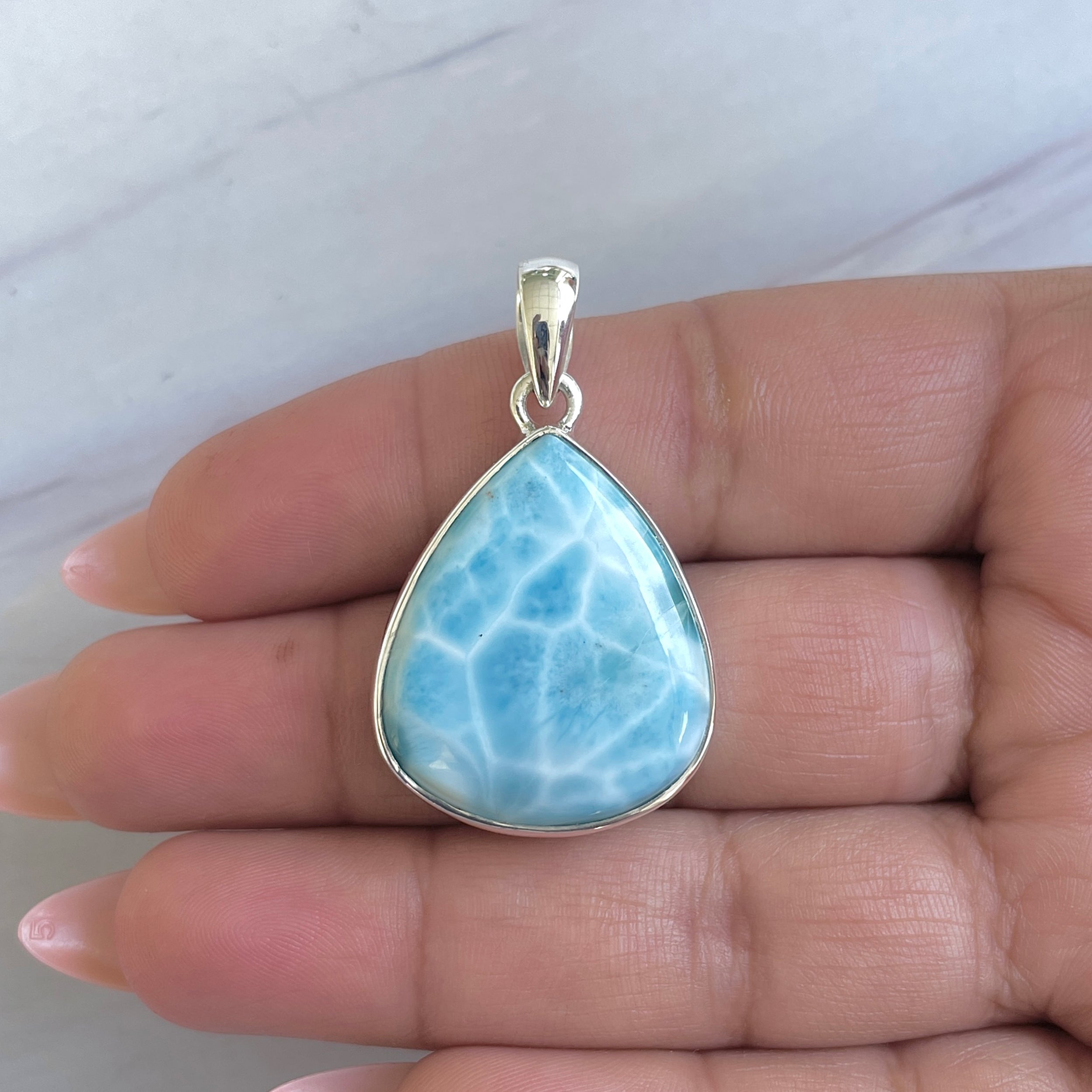 Larimar Pendant-(LAR-P-1472.)