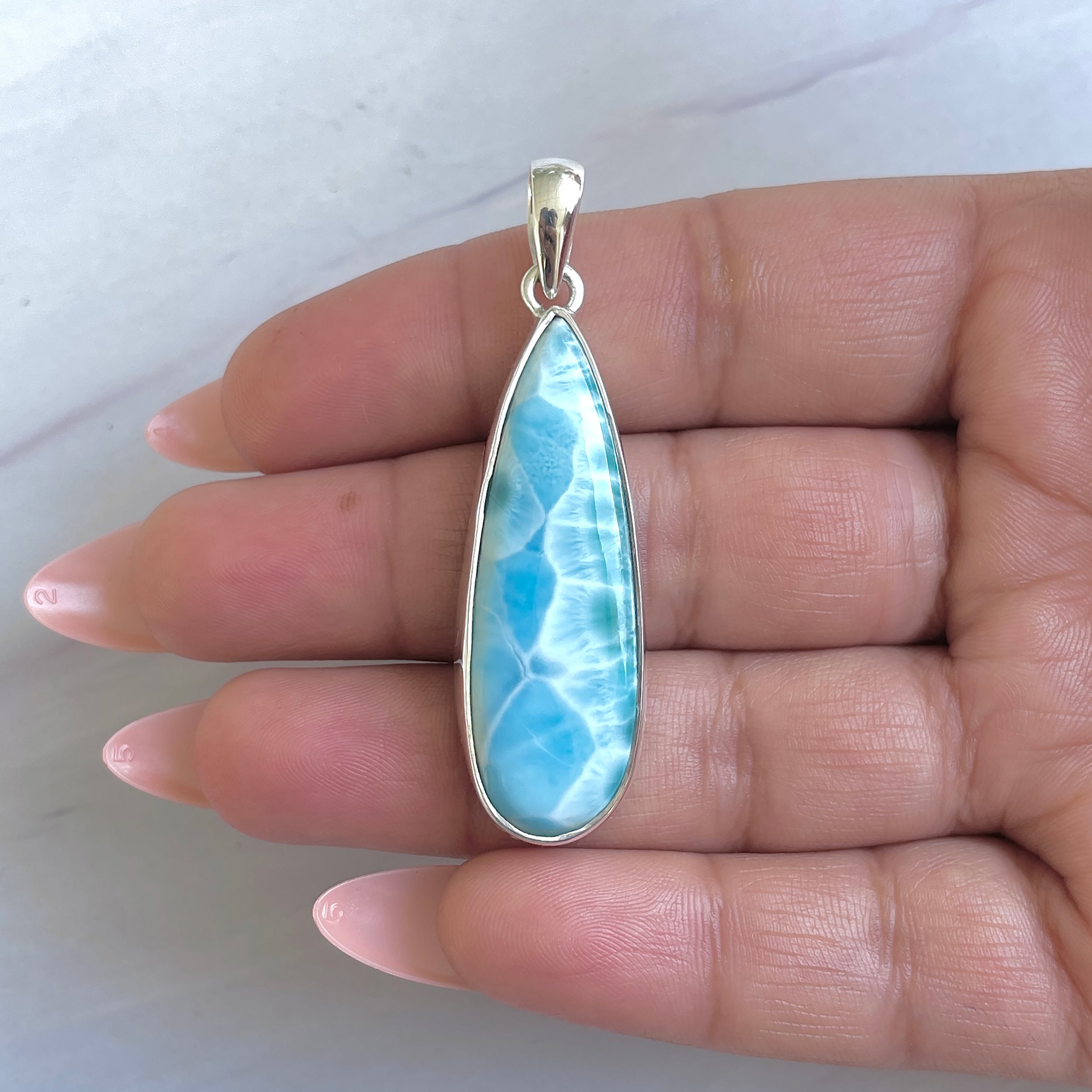 Larimar Pendant-(LAR-P-1473.)