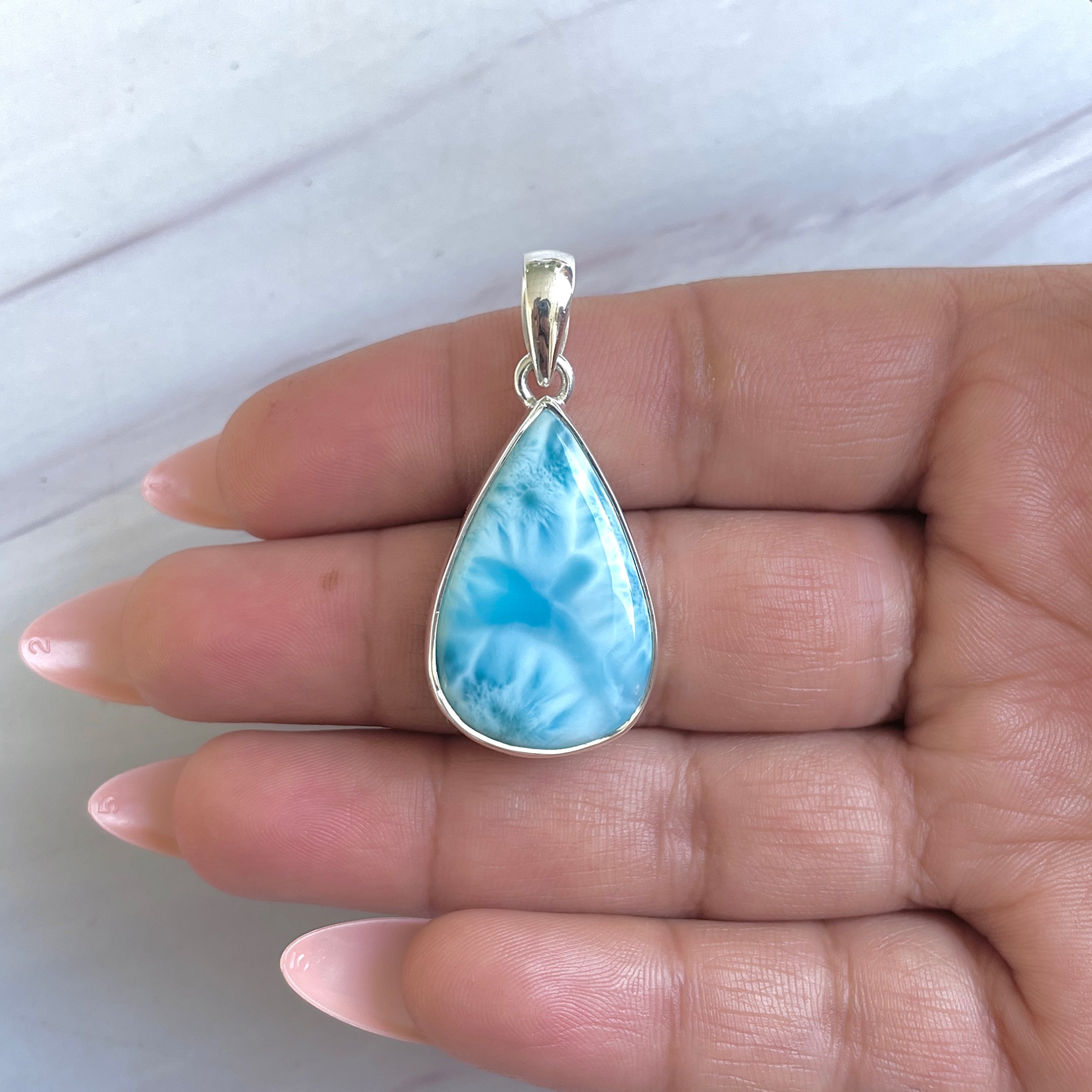 Larimar Pendant-(LAR-P-1478.)