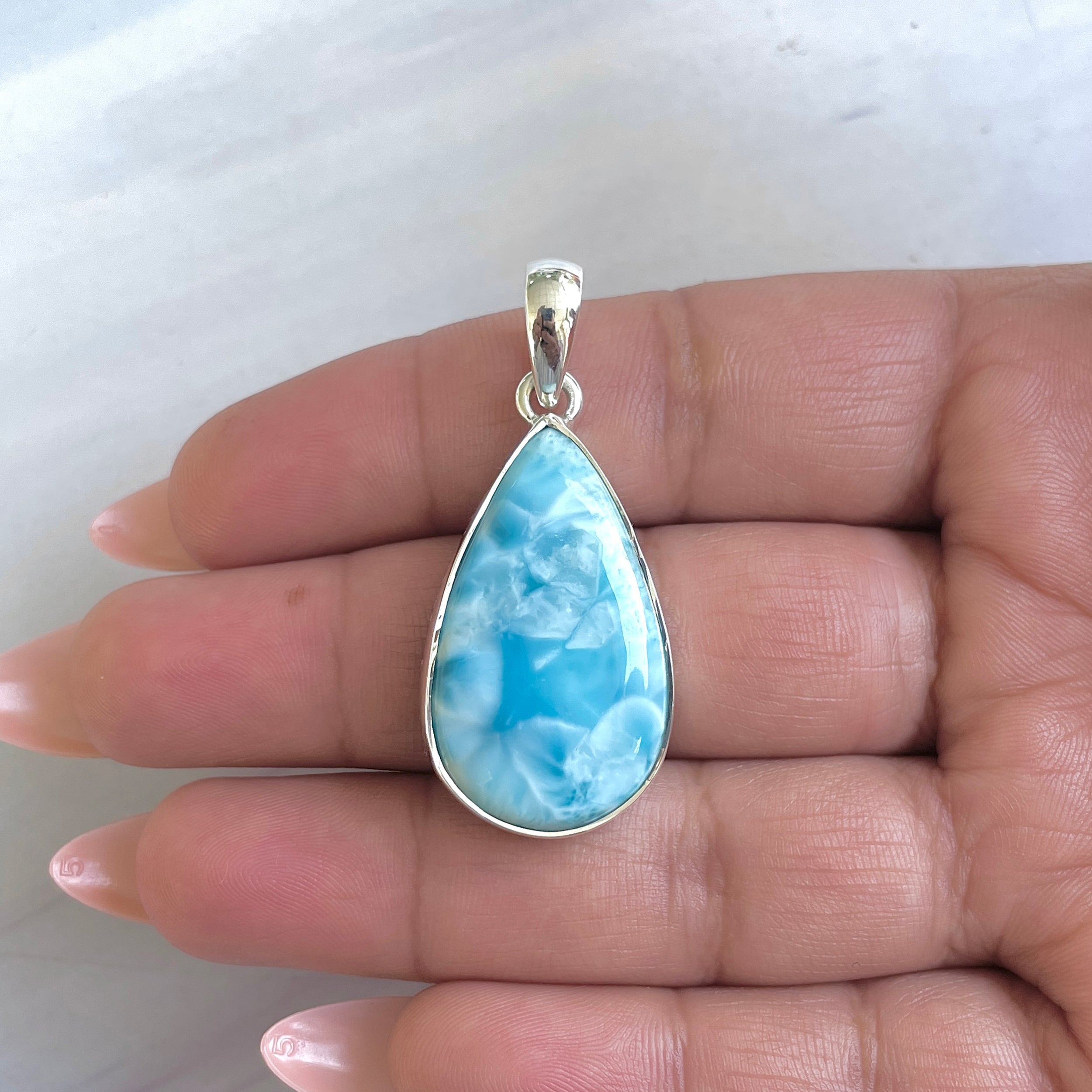 Larimar Pendant-(LAR-P-1480.)