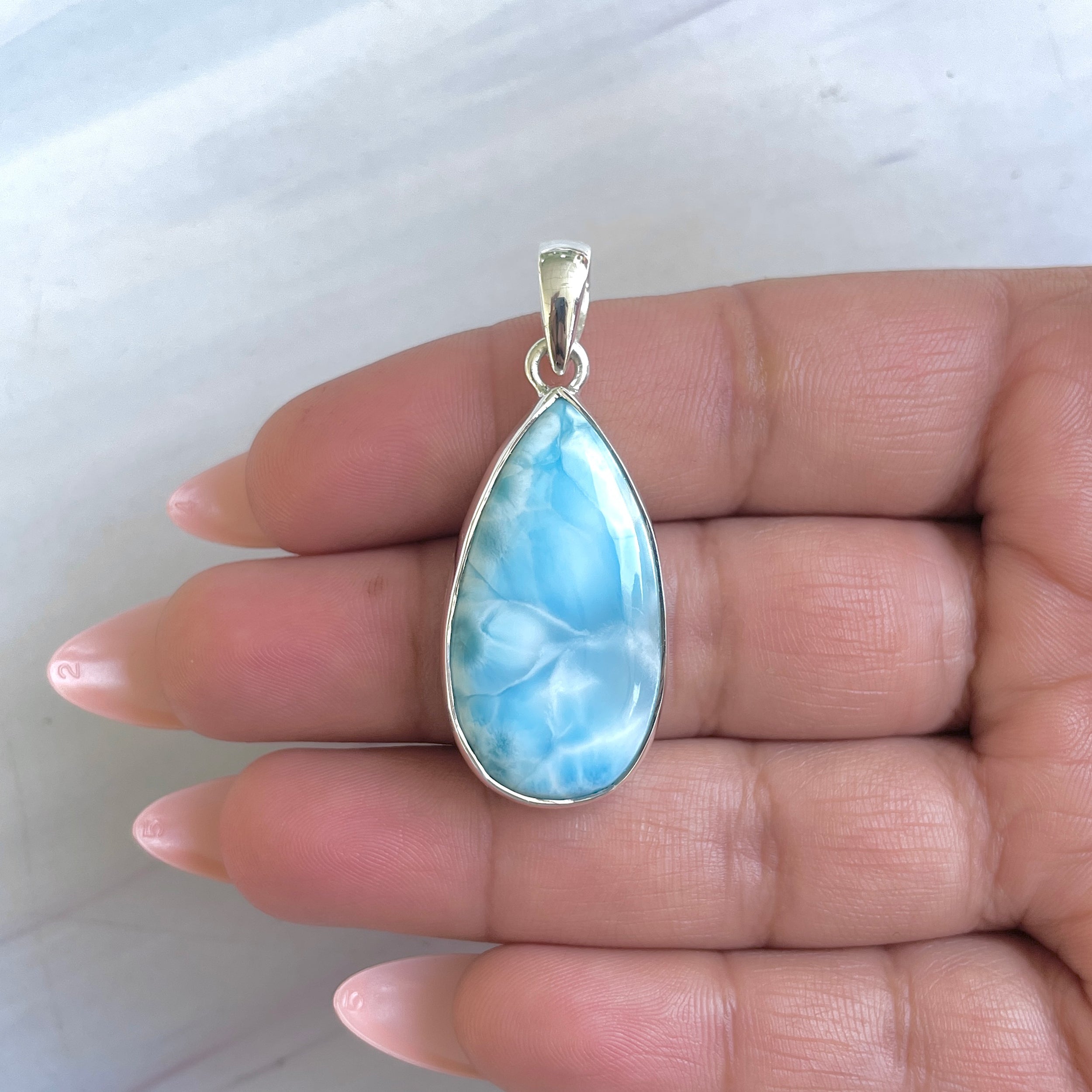 Larimar Pendant-(LAR-P-1481.)