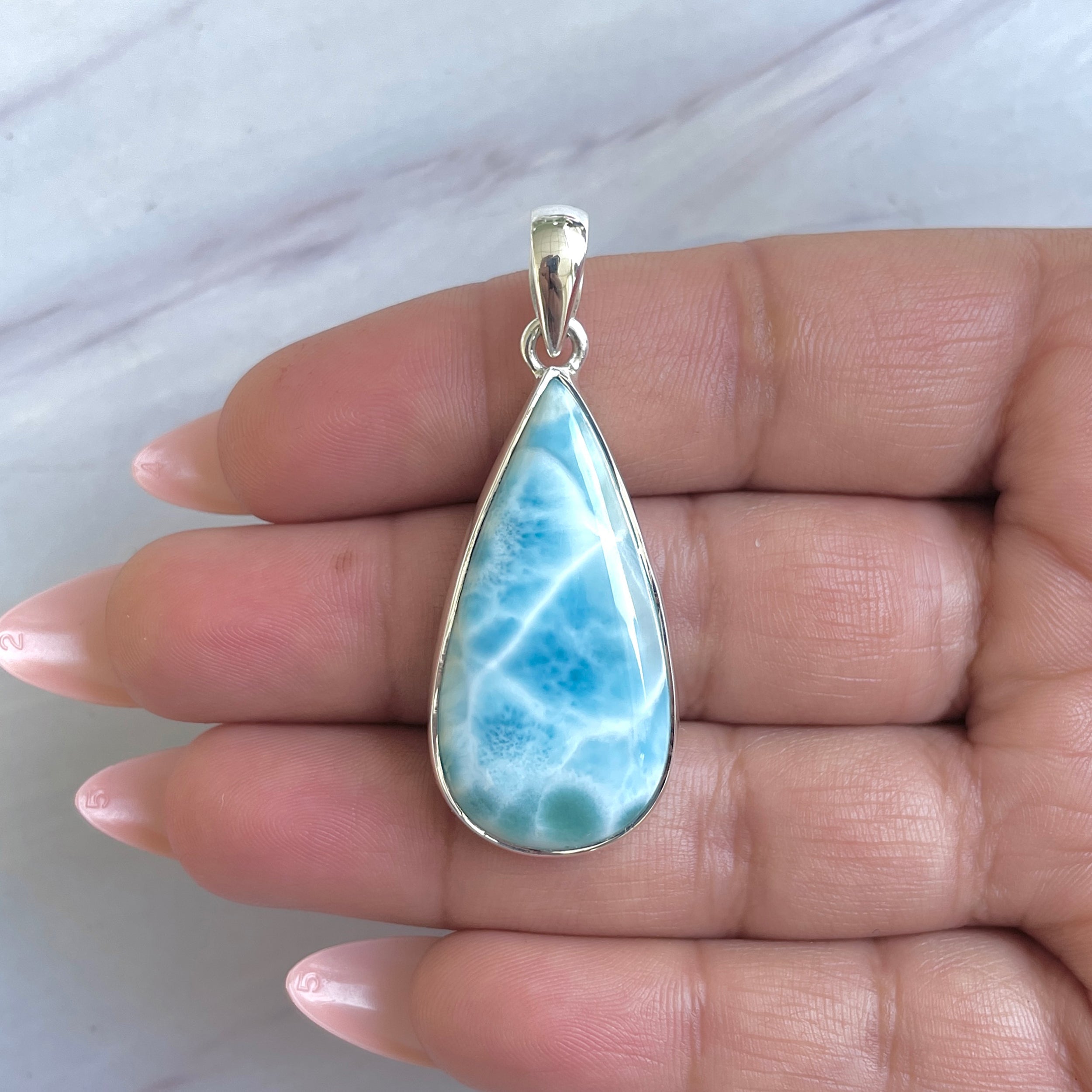 Larimar Pendant-(LAR-P-1482.)