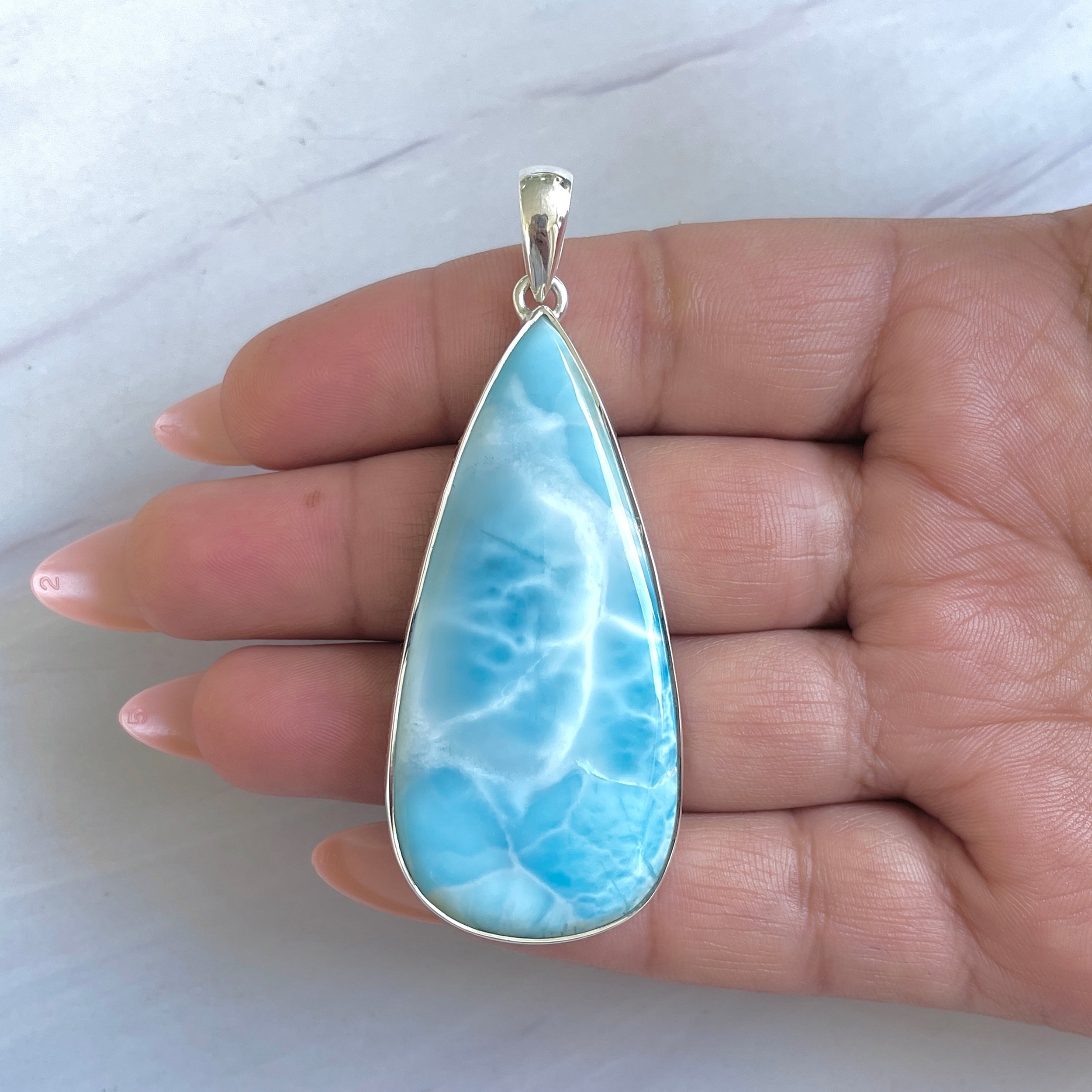 Larimar Pendant-(LAR-P-1484.)