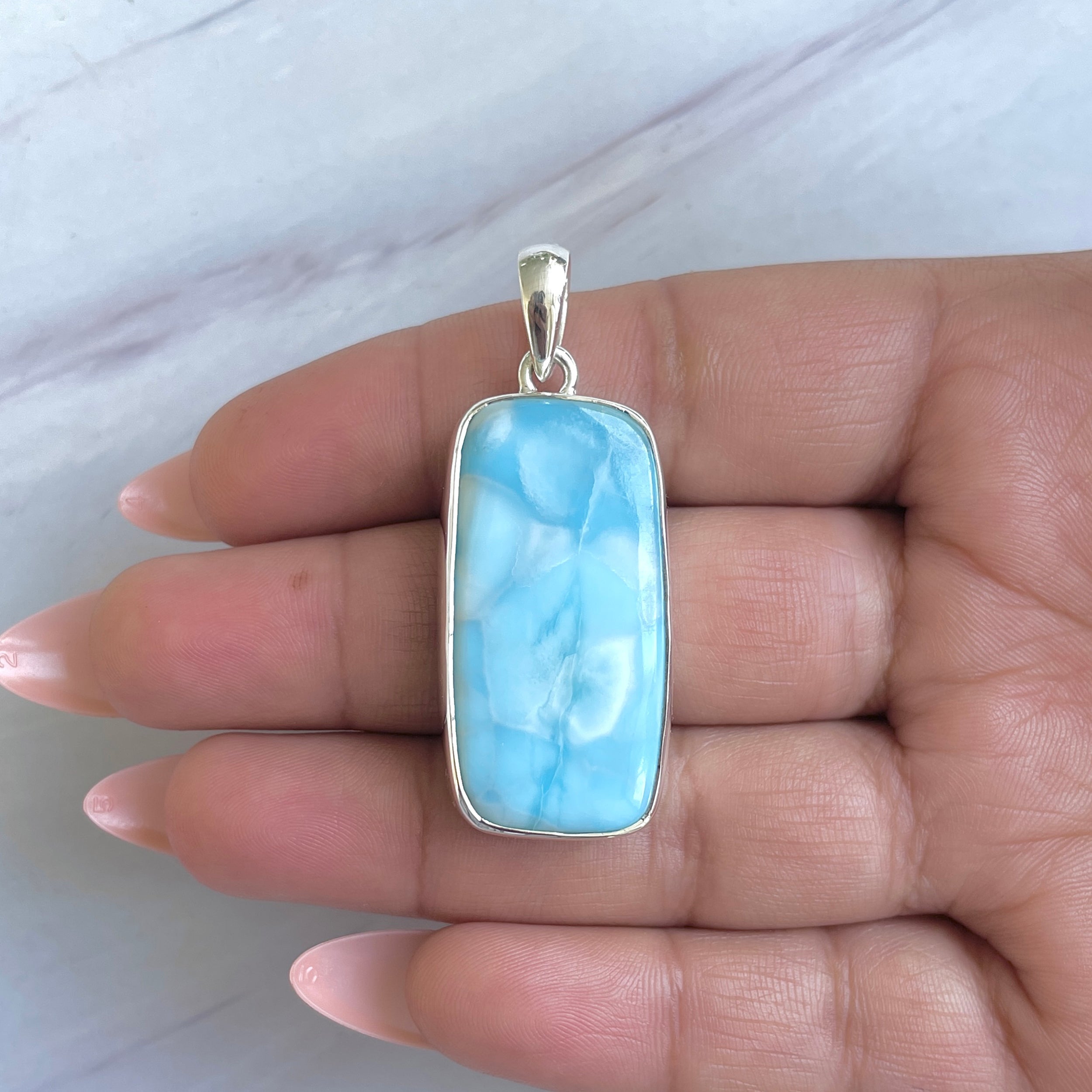 Larimar Pendant-(LAR-P-1485.)