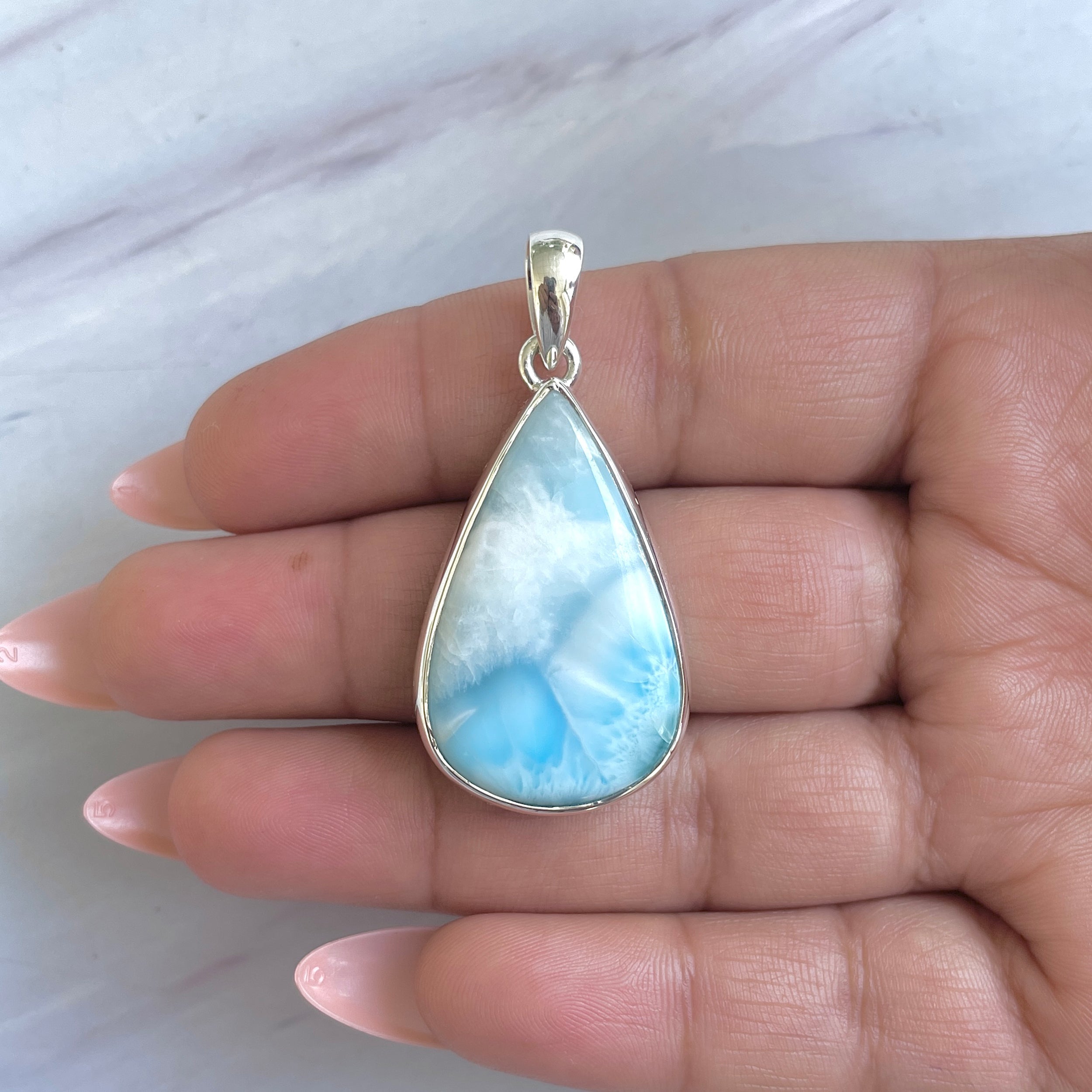 Larimar Pendant-(LAR-P-1486.)
