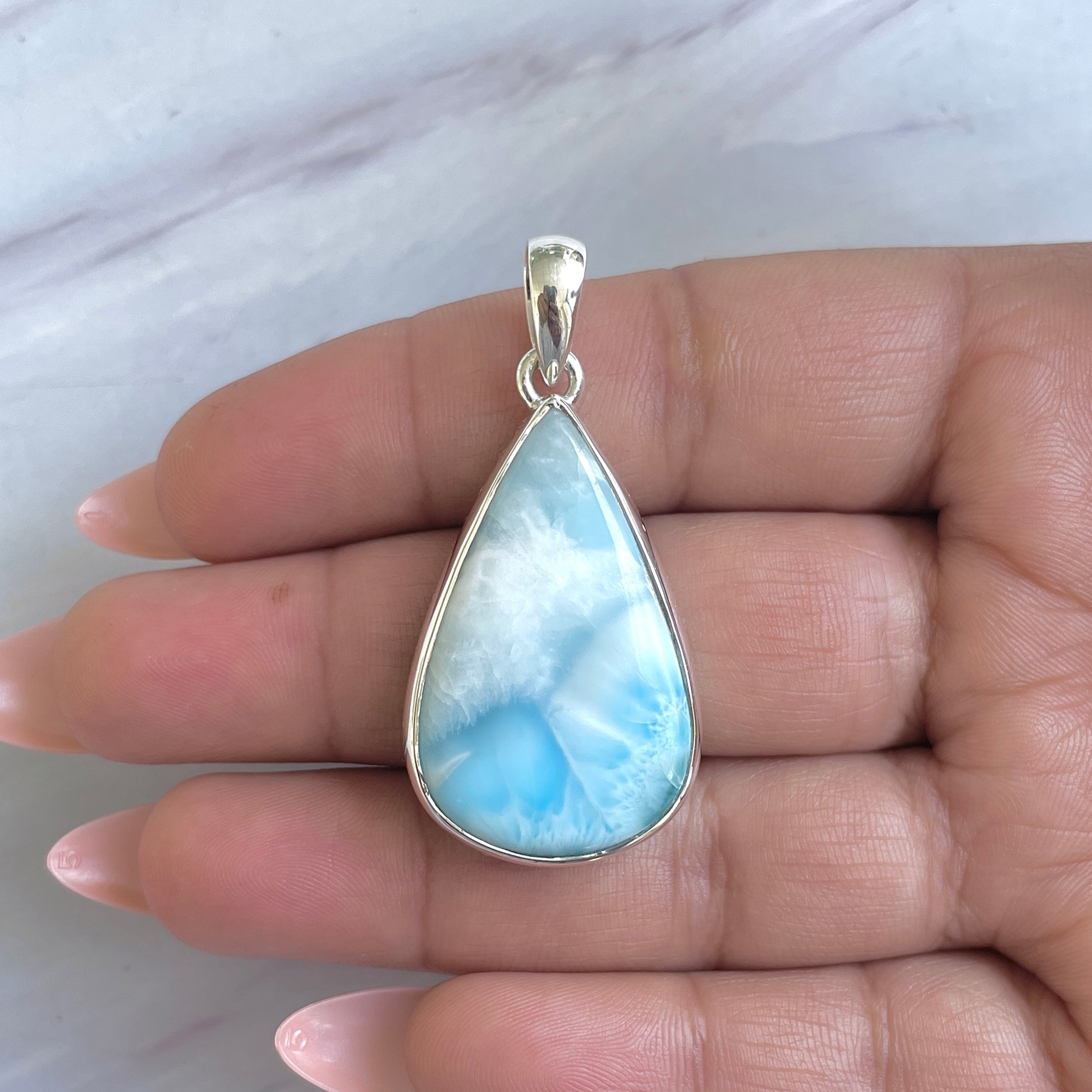 Larimar Pendant-(LAR-P-1486.)