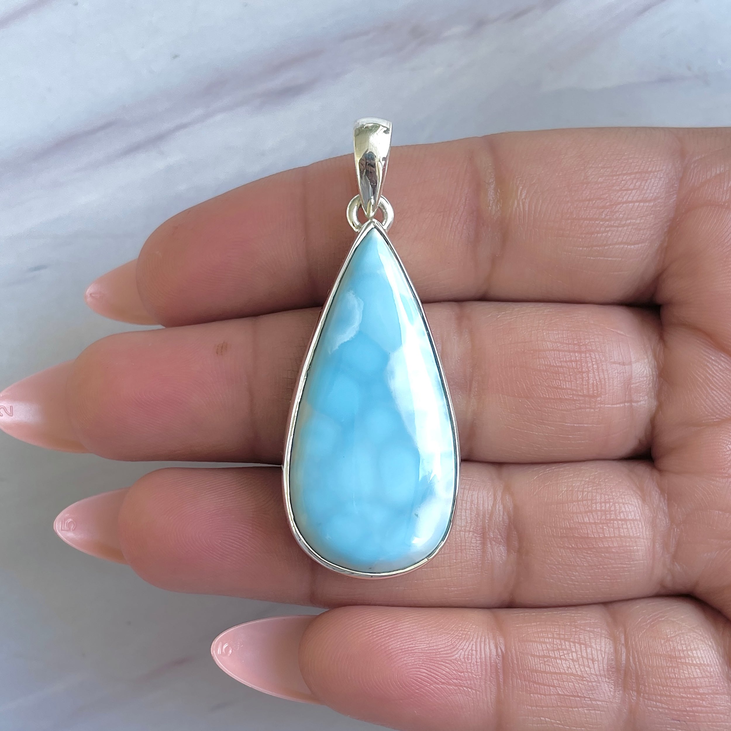Larimar Pendant-(LAR-P-1487.)
