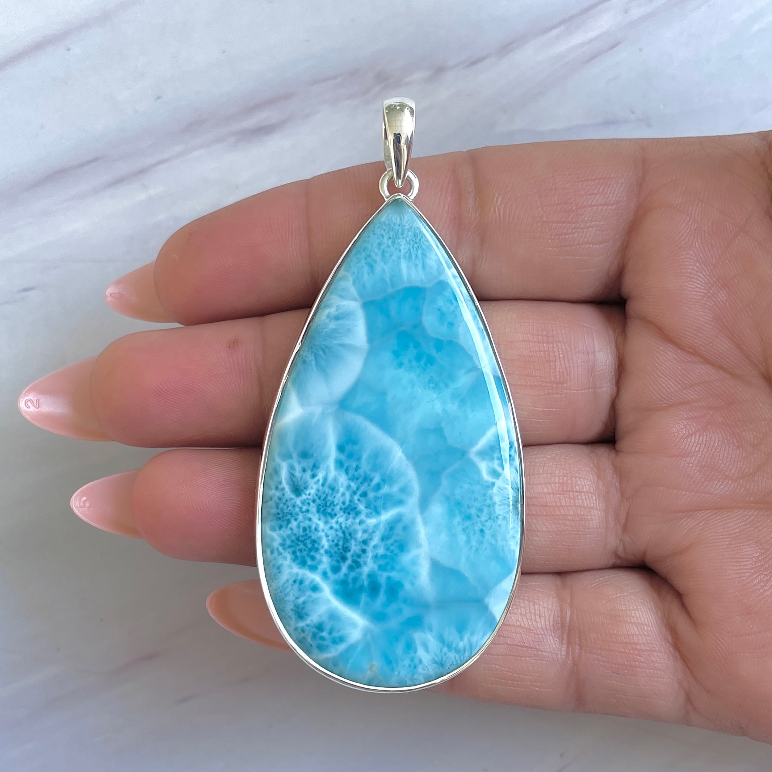 Larimar Pendant-(LAR-P-1488.)