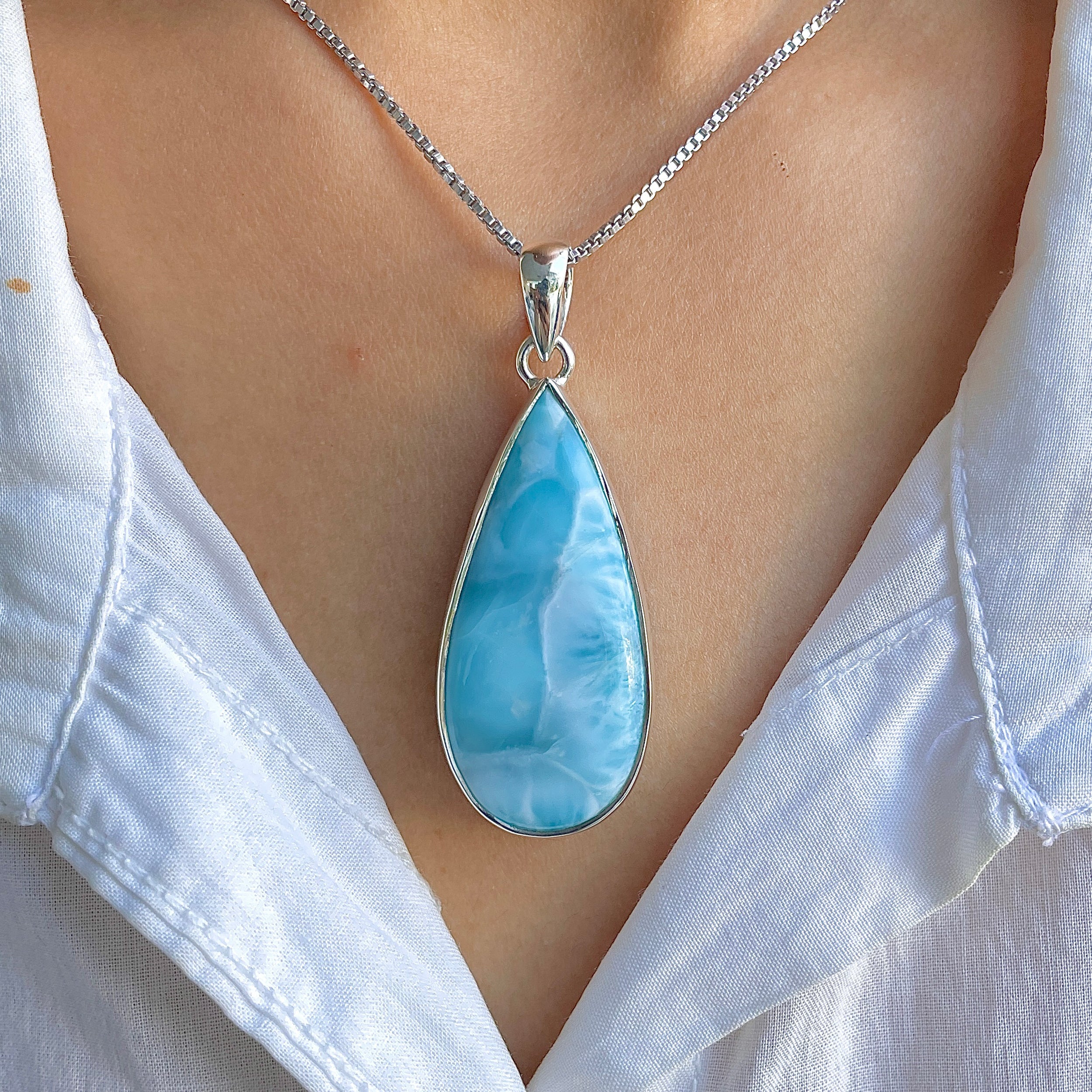 Larimar Pendant-(LAR-P-1500.)