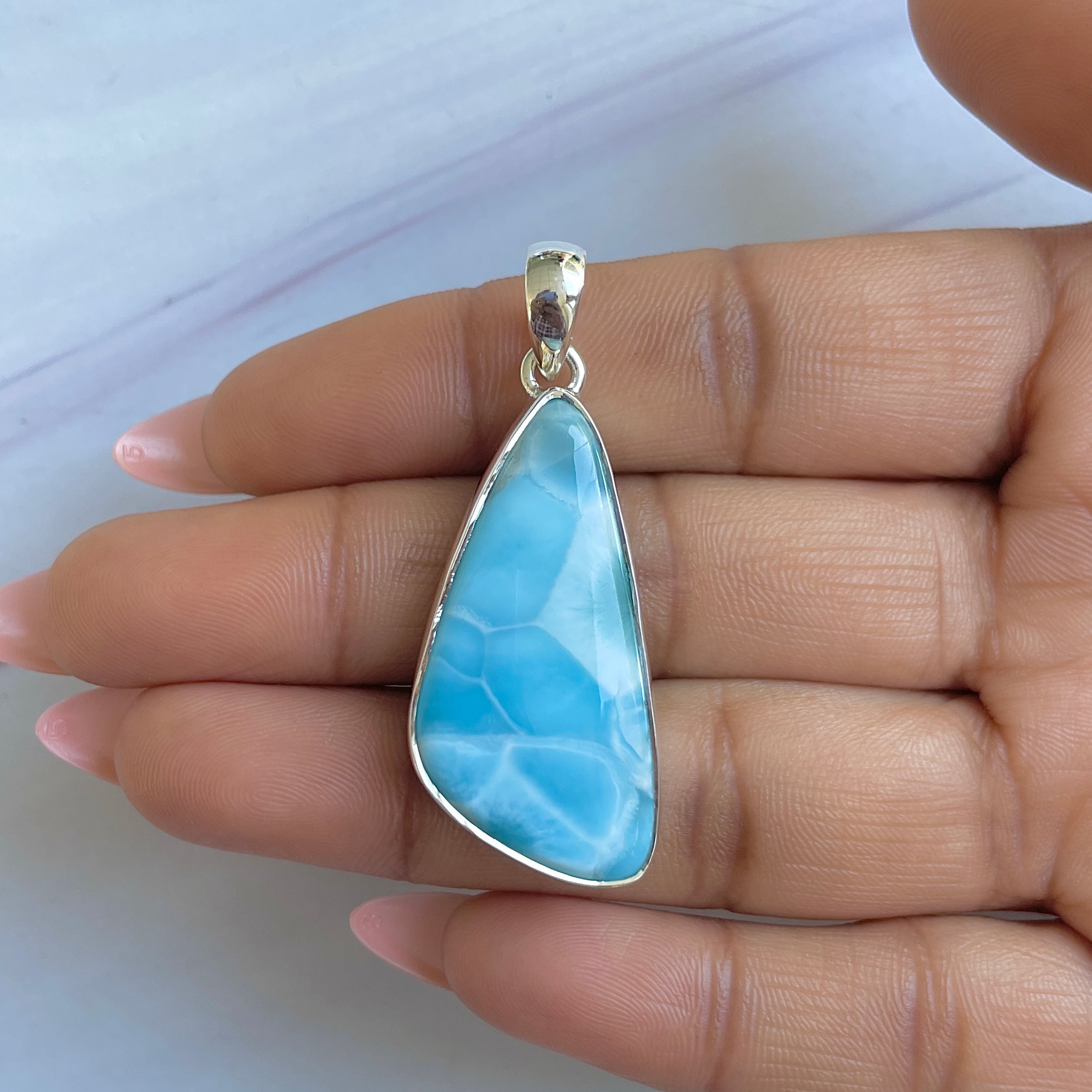 Larimar Pendant-(LAR-P-1502.)