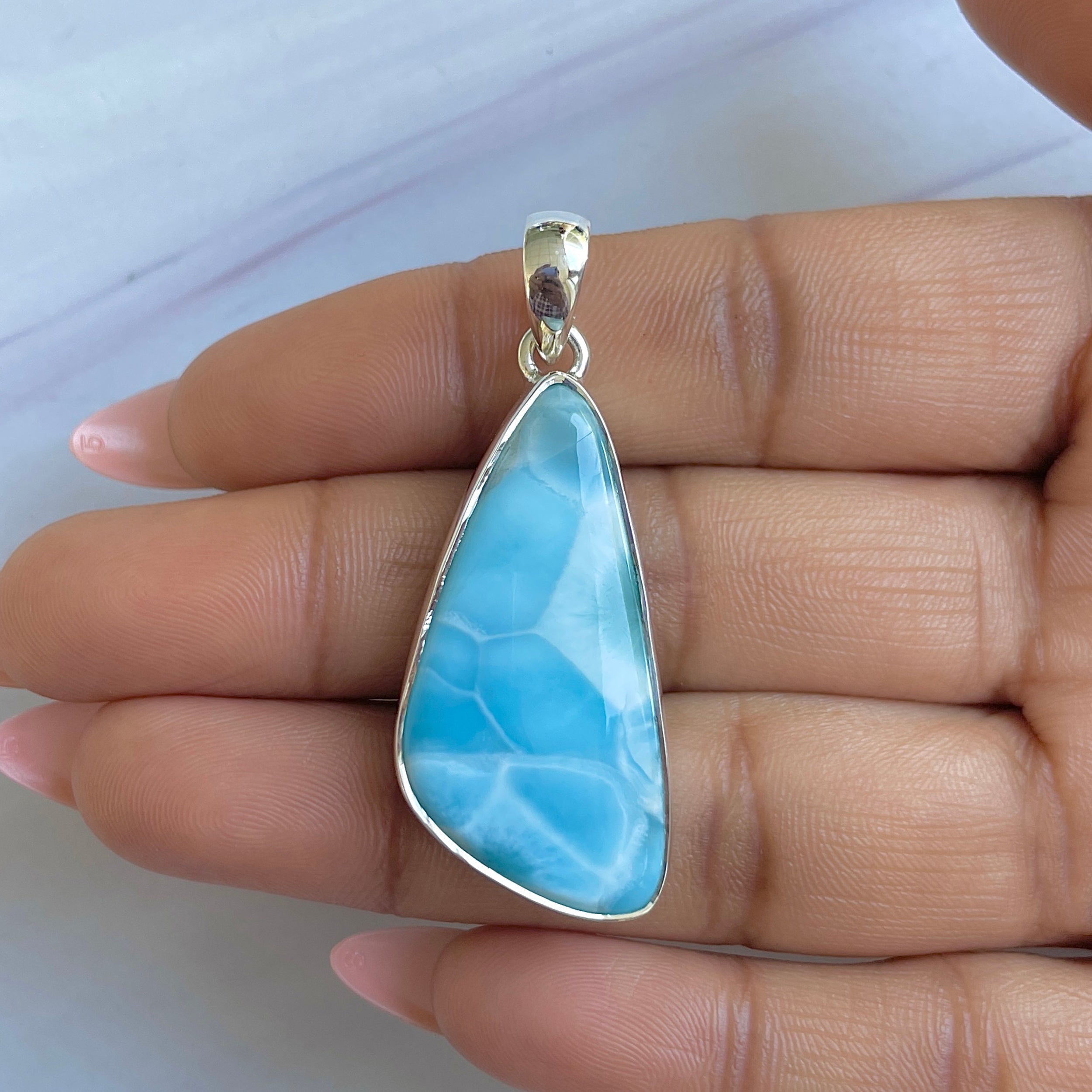 Larimar Pendant-(LAR-P-1502.)