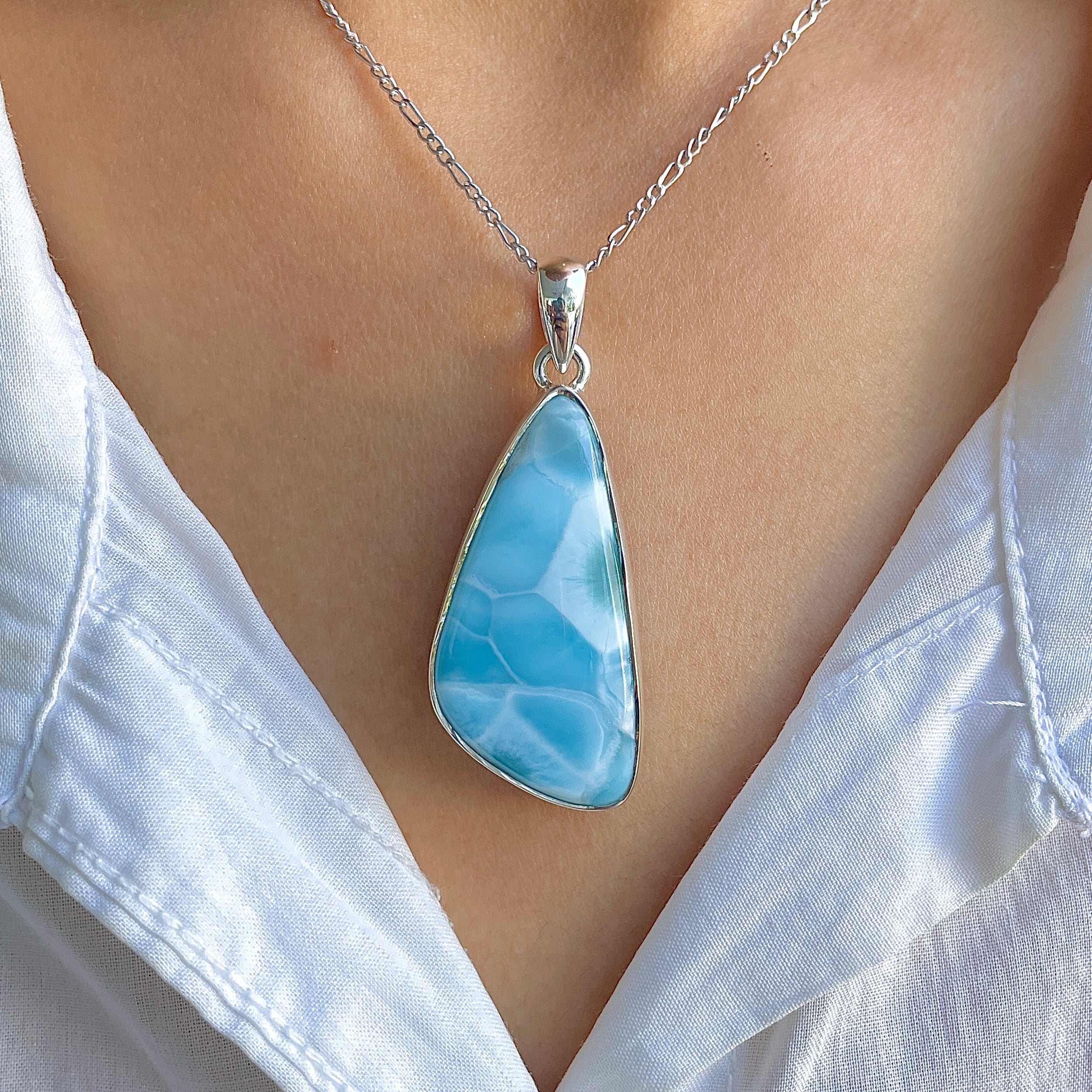 Larimar Pendant-(LAR-P-1502.)