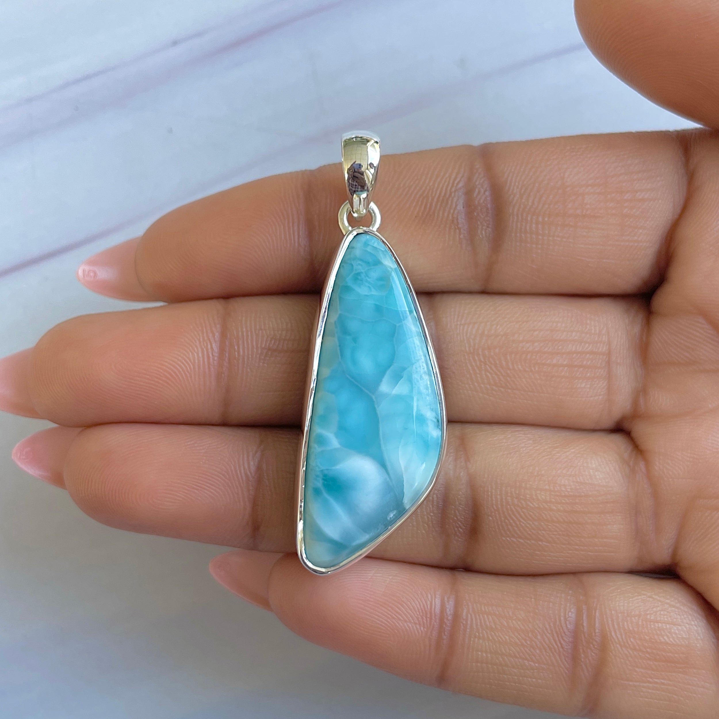 Larimar Pendant-(LAR-P-1505.)