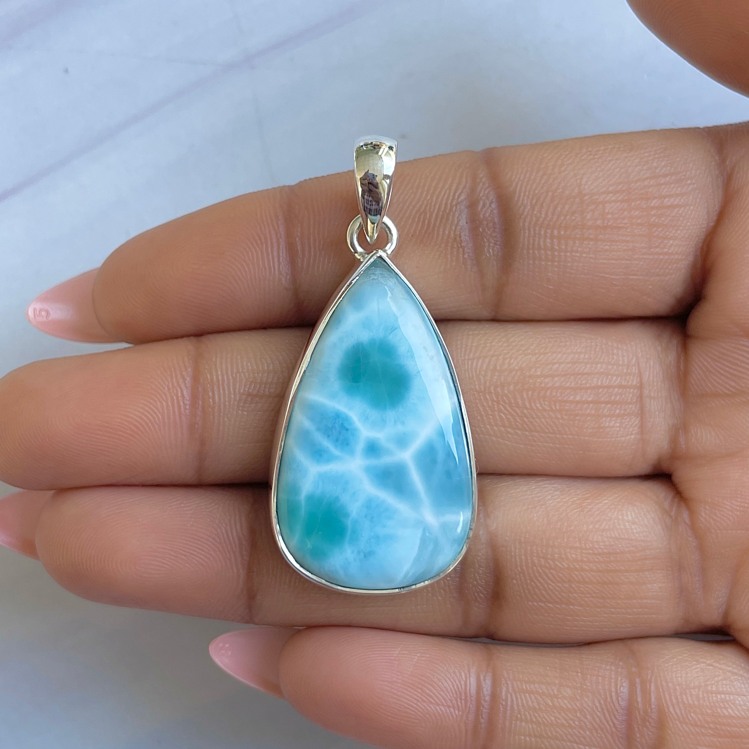 Larimar Pendant-(LAR-P-1506.)
