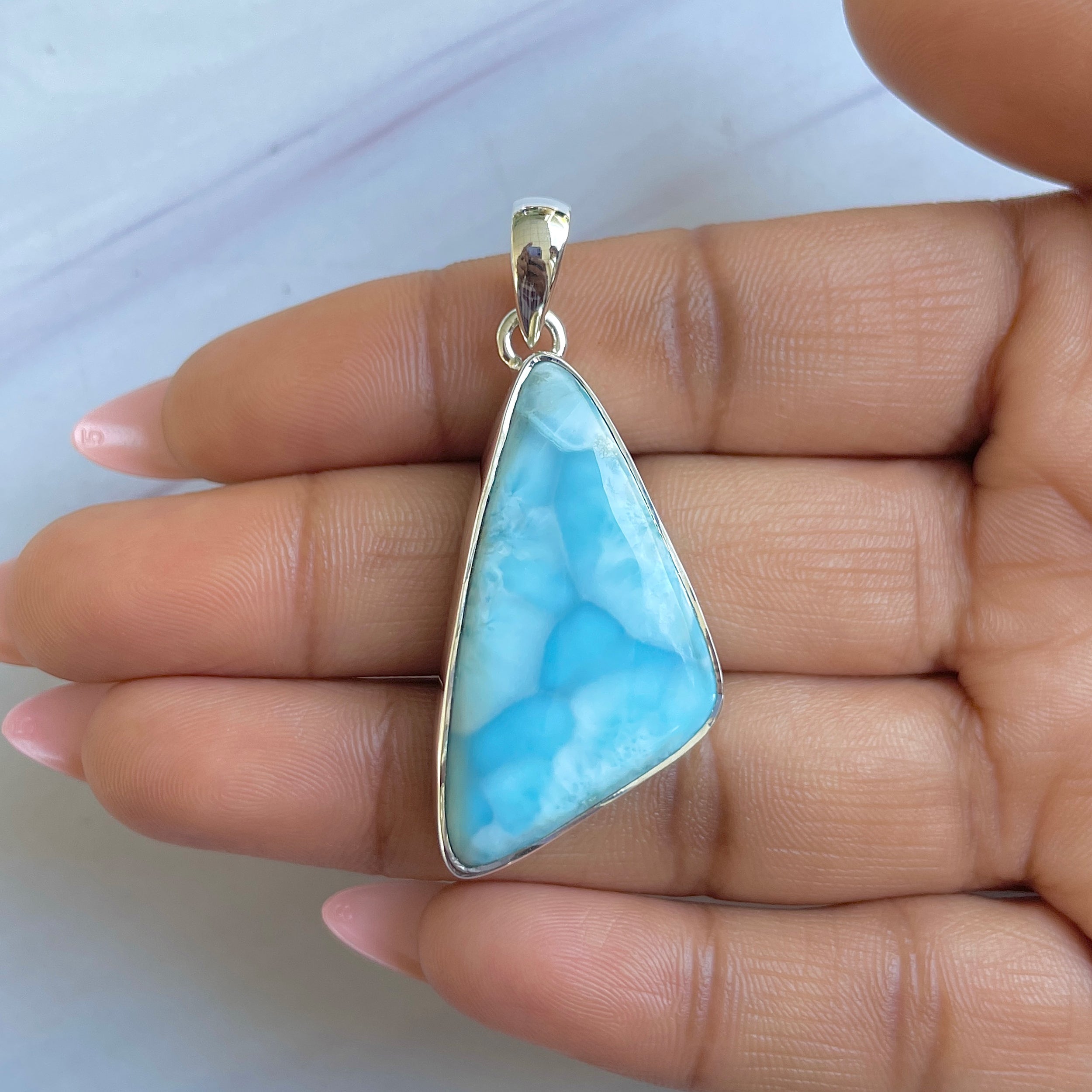 Larimar Pendant-(LAR-P-1508.)