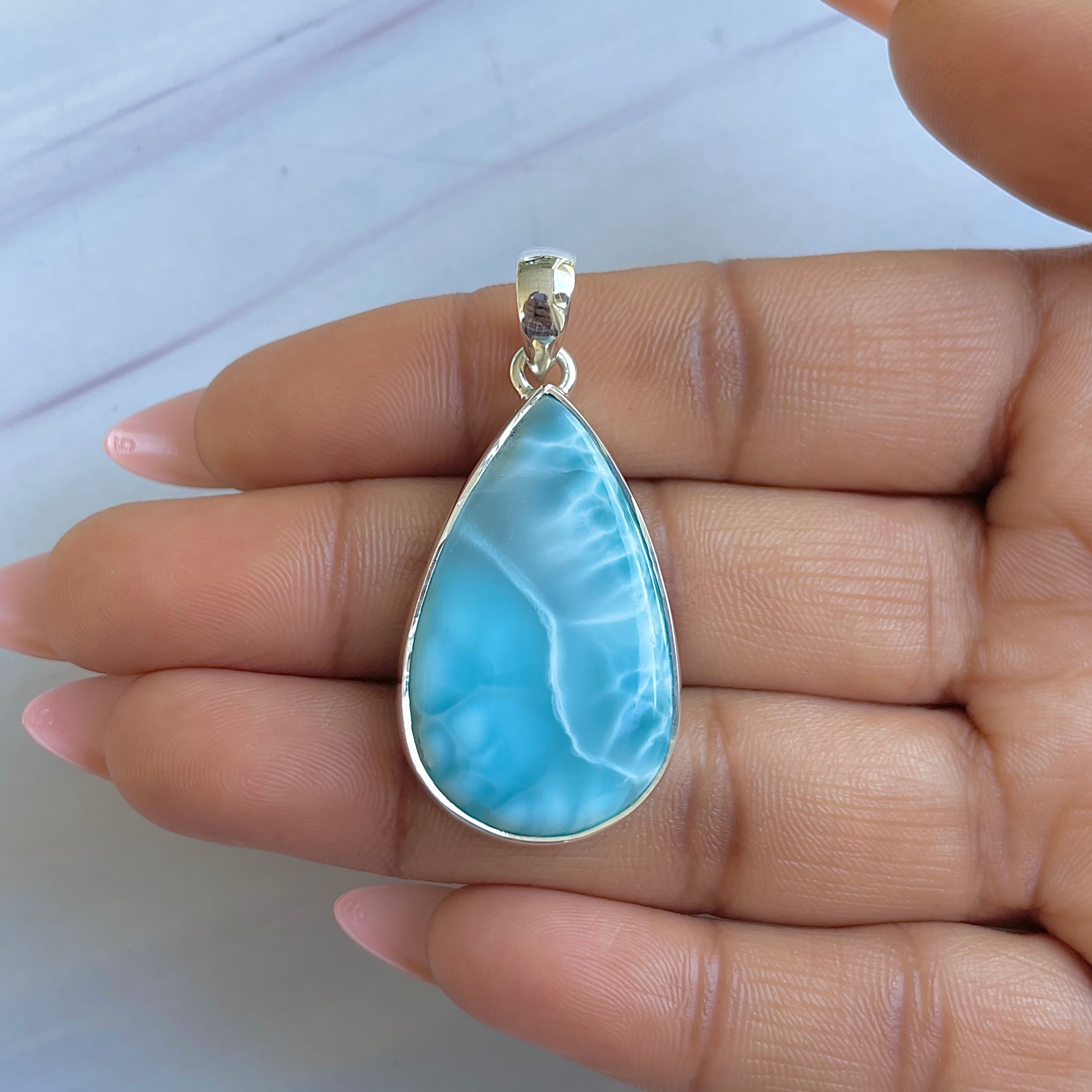 Larimar Pendant-(LAR-P-1511.)