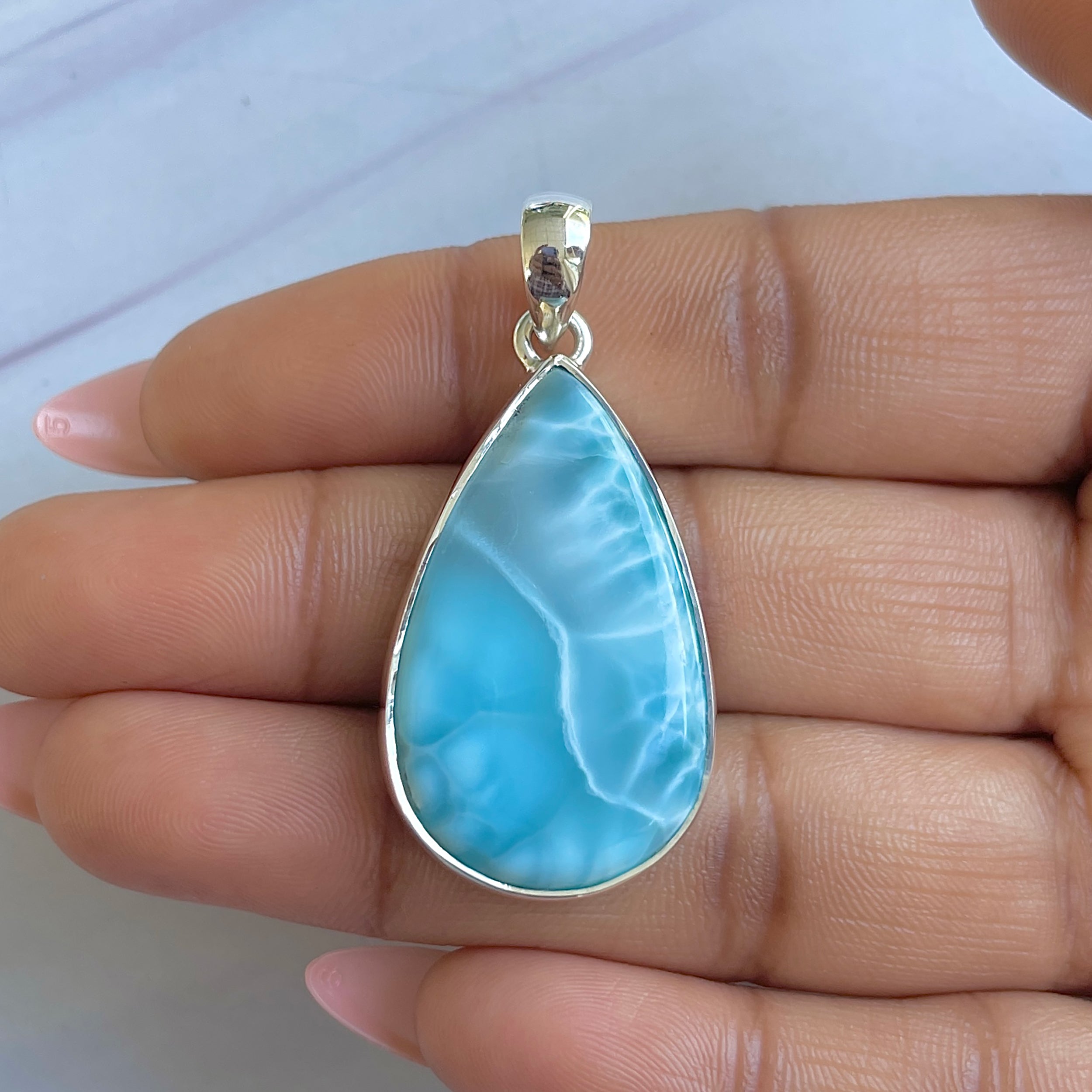 Larimar Pendant-(LAR-P-1511.)