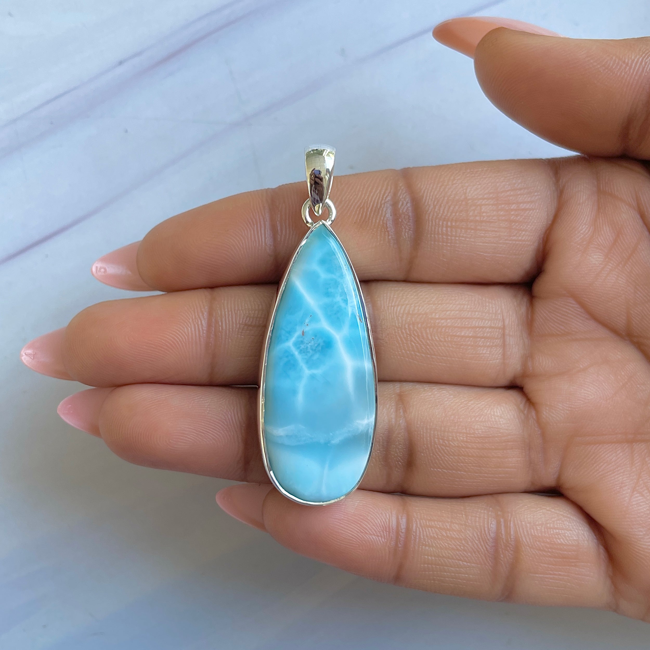 Larimar Pendant-(LAR-P-1512.)