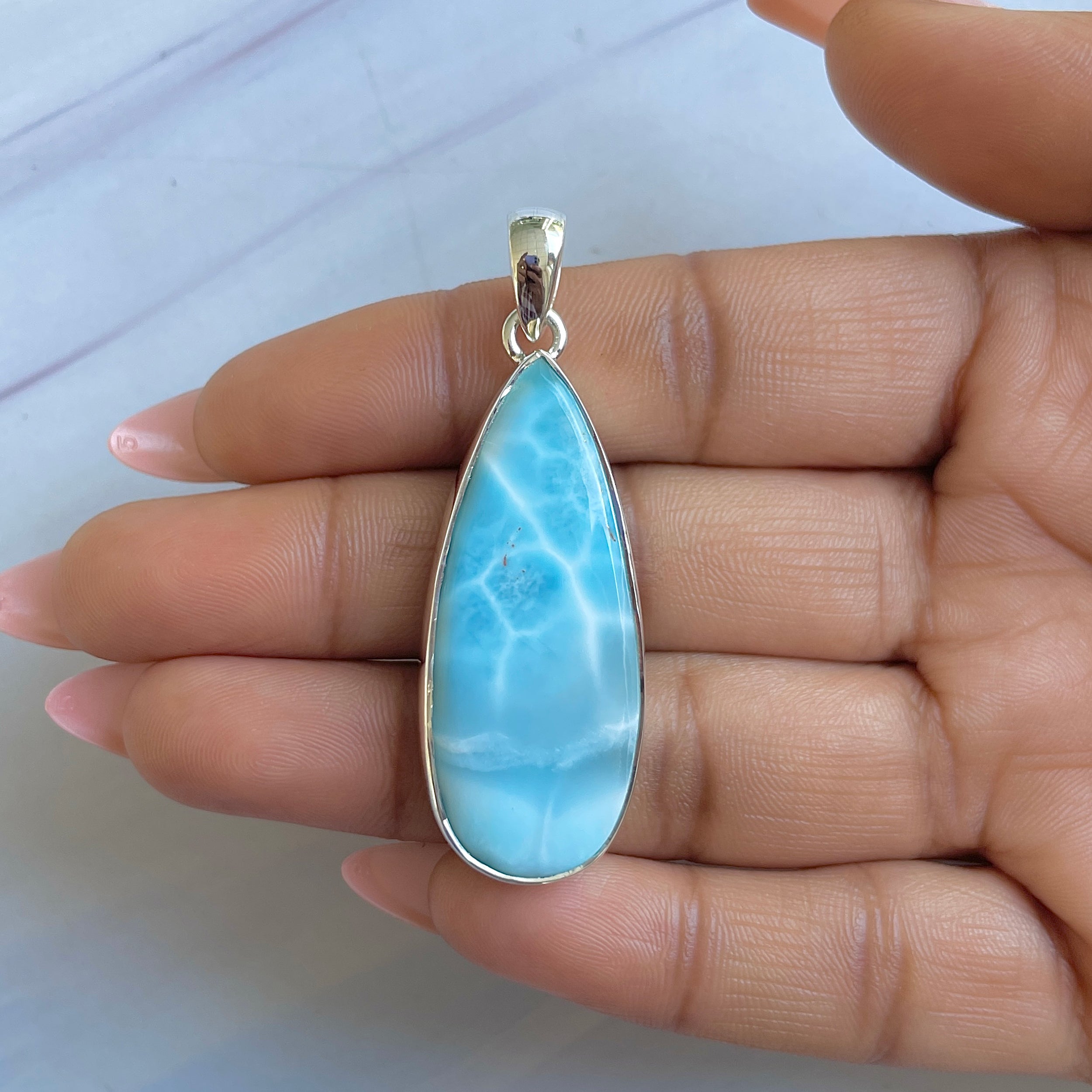 Larimar Pendant-(LAR-P-1512.)