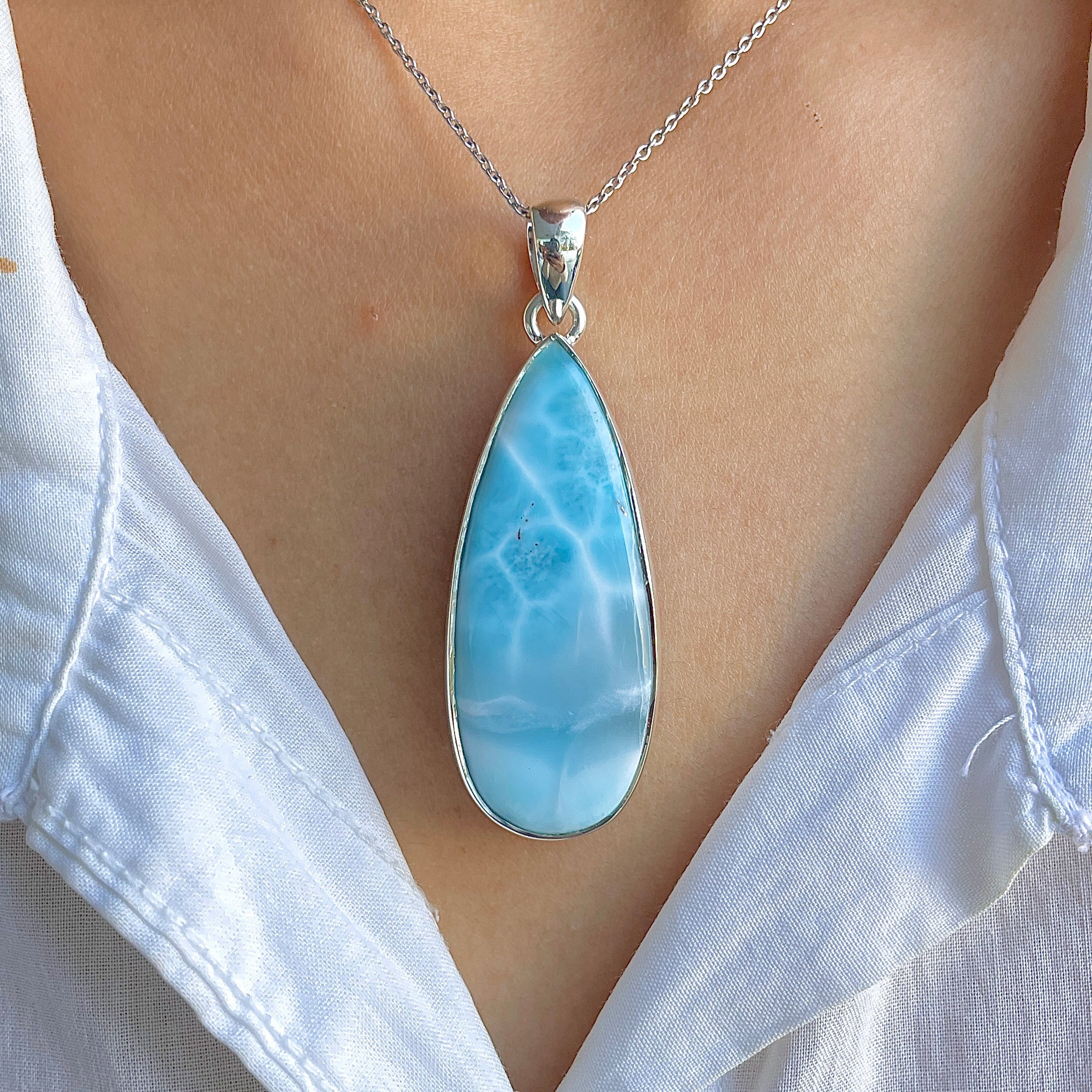 Larimar Pendant-(LAR-P-1512.)