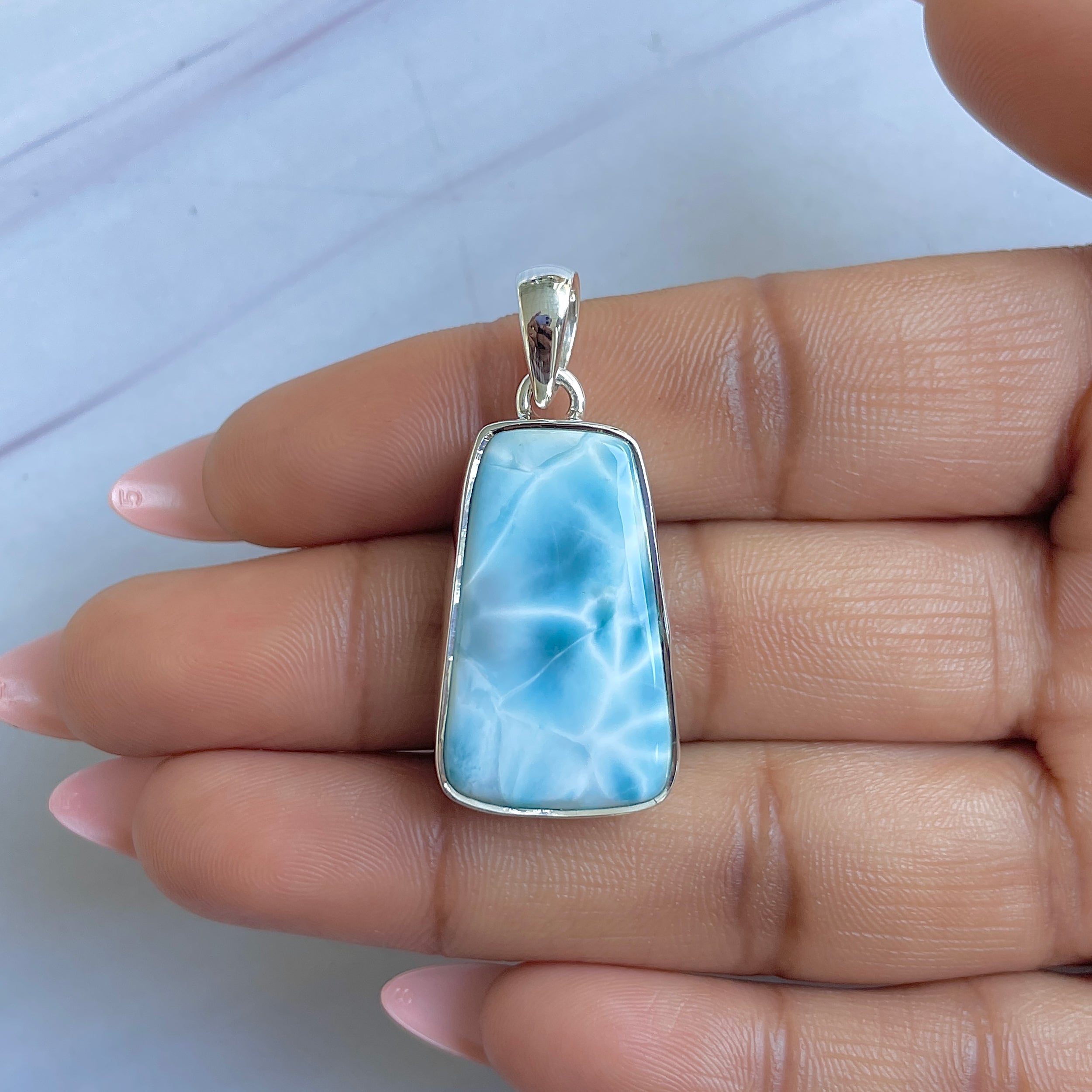 Larimar Pendant-(LAR-P-1514.)
