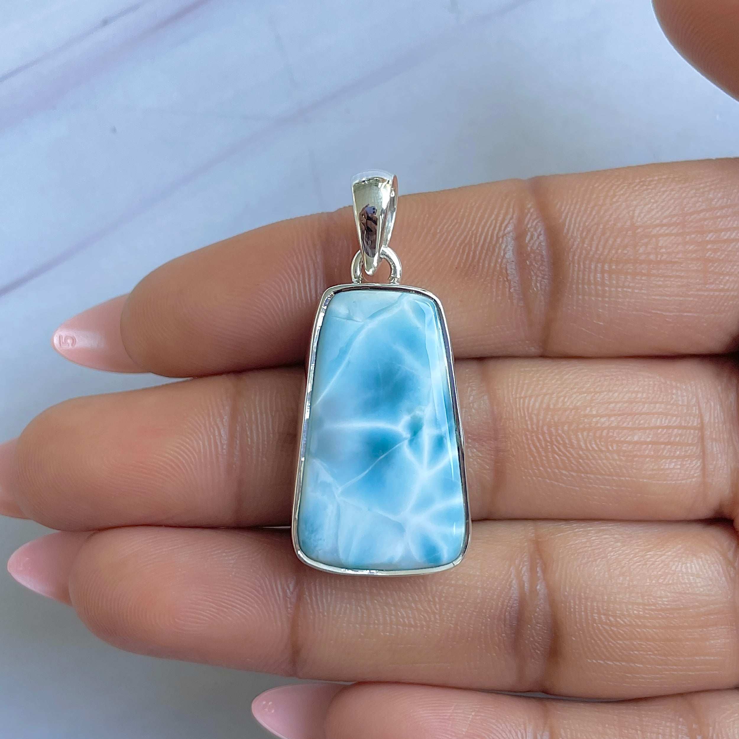 Larimar Pendant-(LAR-P-1514.)
