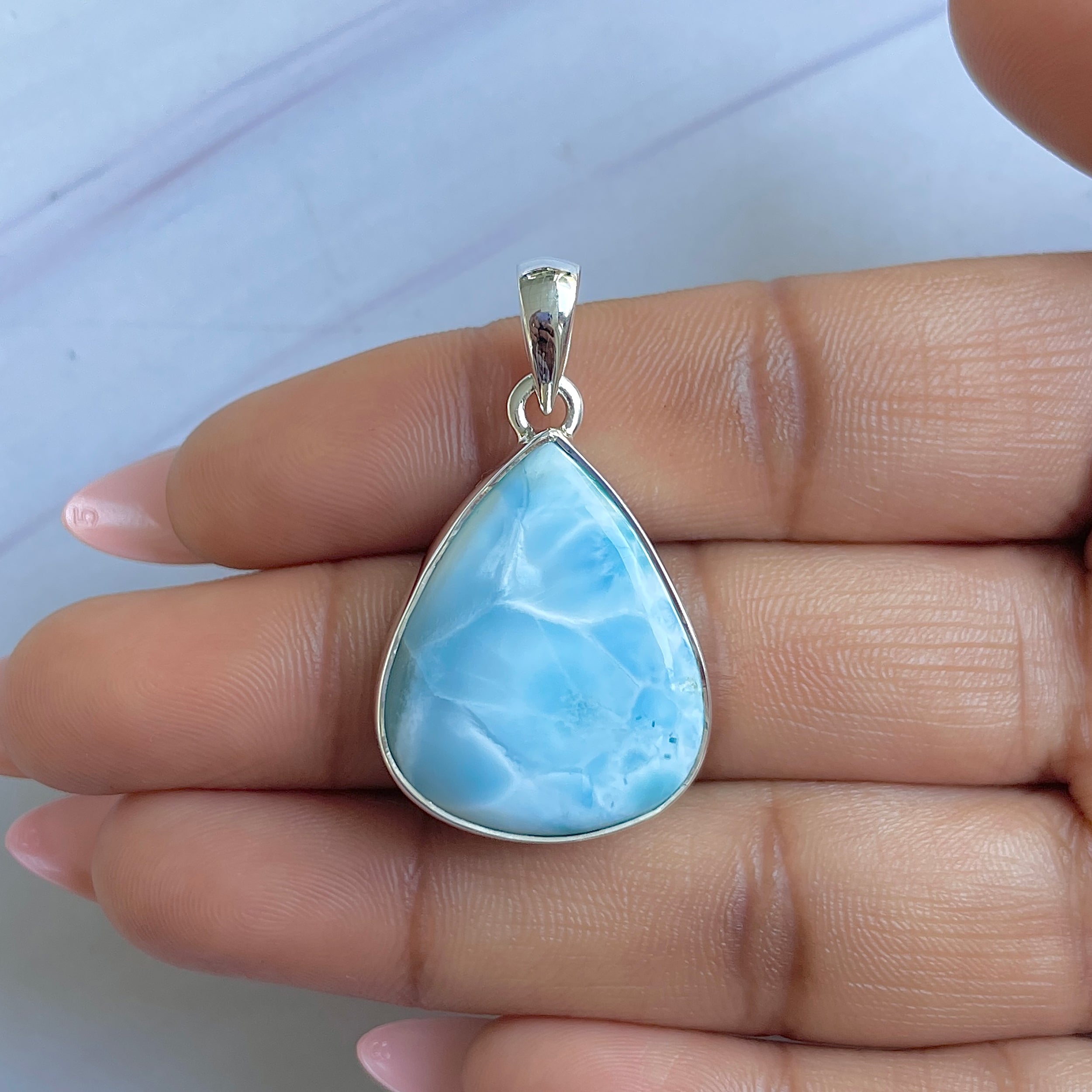 Larimar Pendant-(LAR-P-1516.)