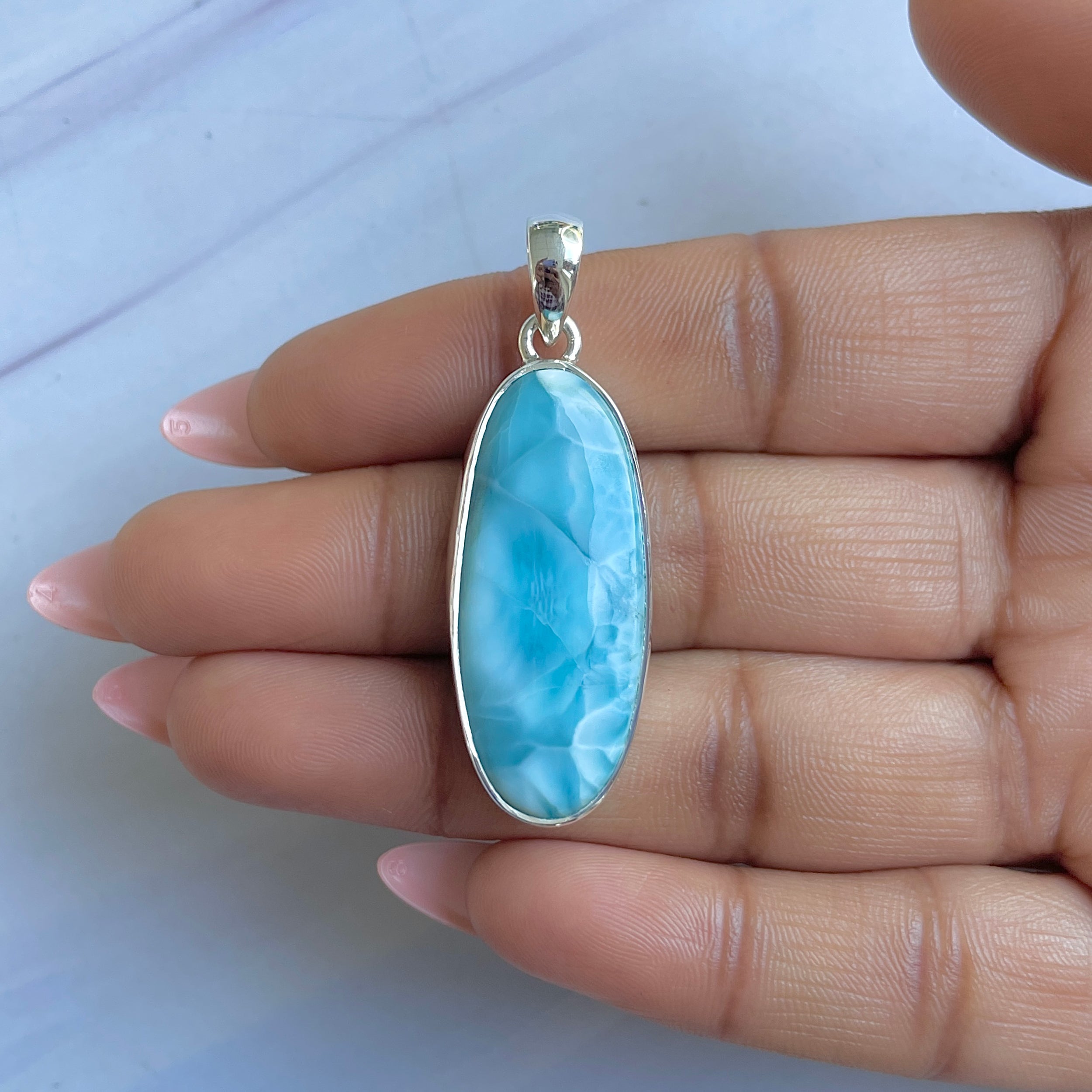 Larimar Pendant-(LAR-P-1520.)