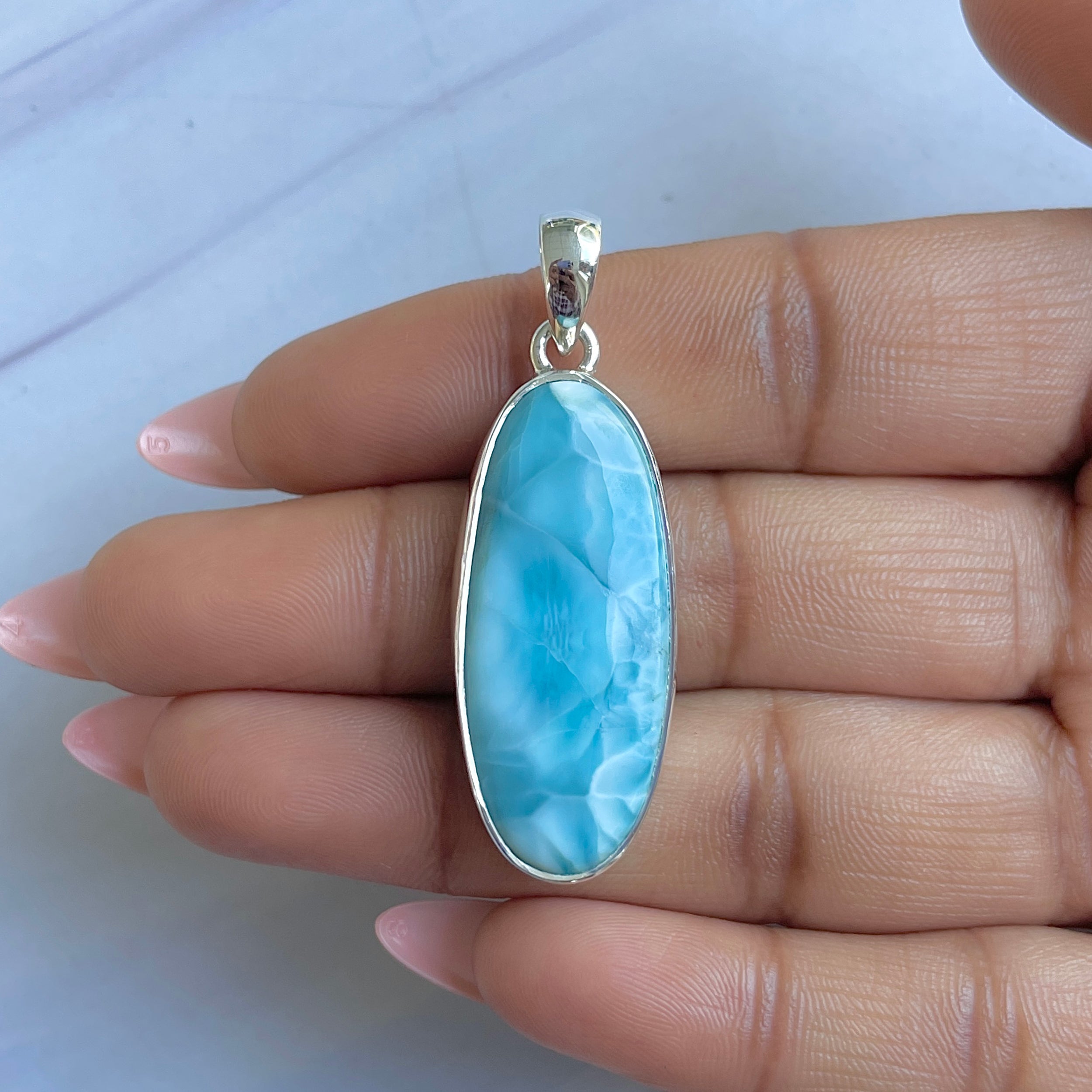 Larimar Pendant-(LAR-P-1520.)