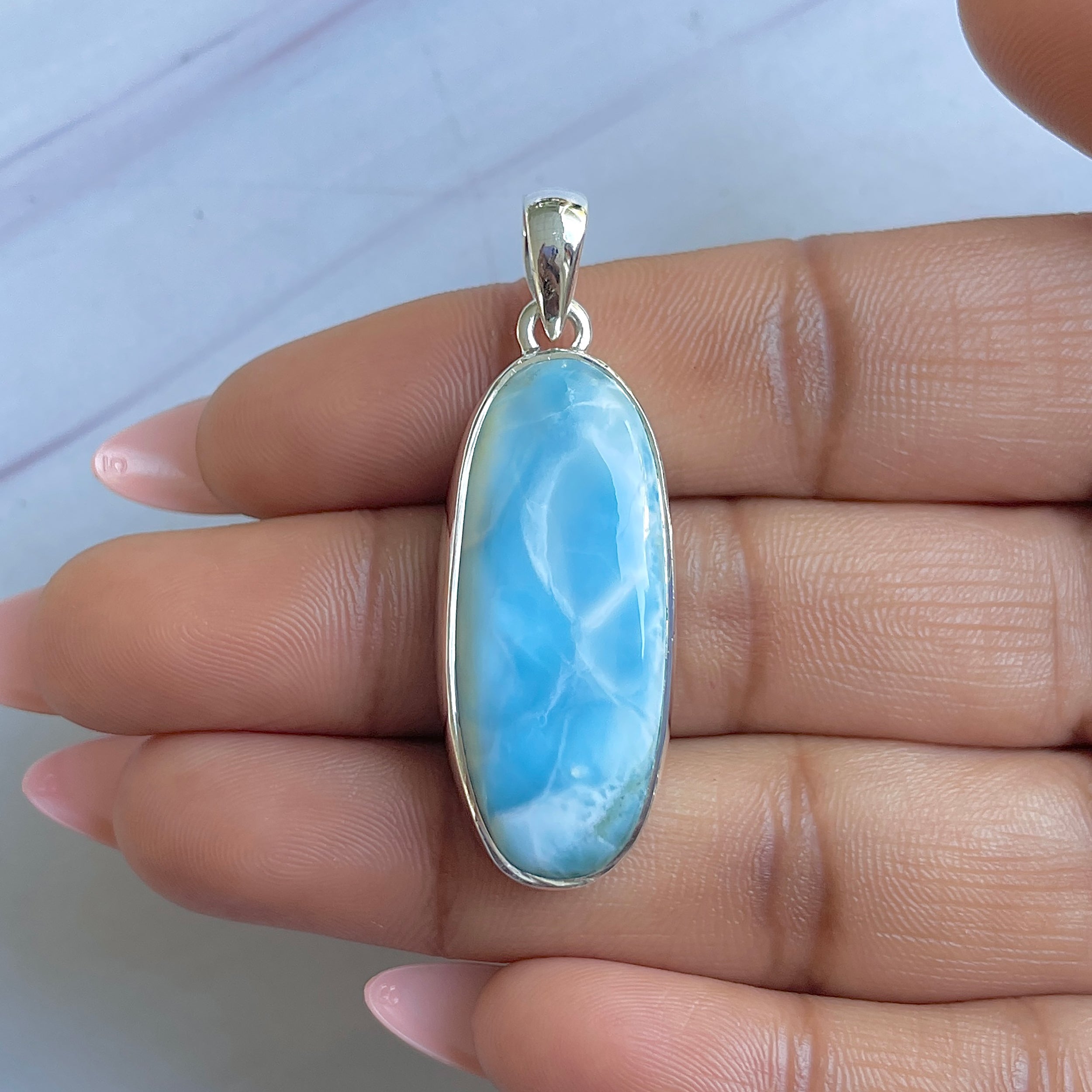 Larimar Pendant-(LAR-P-1522.)