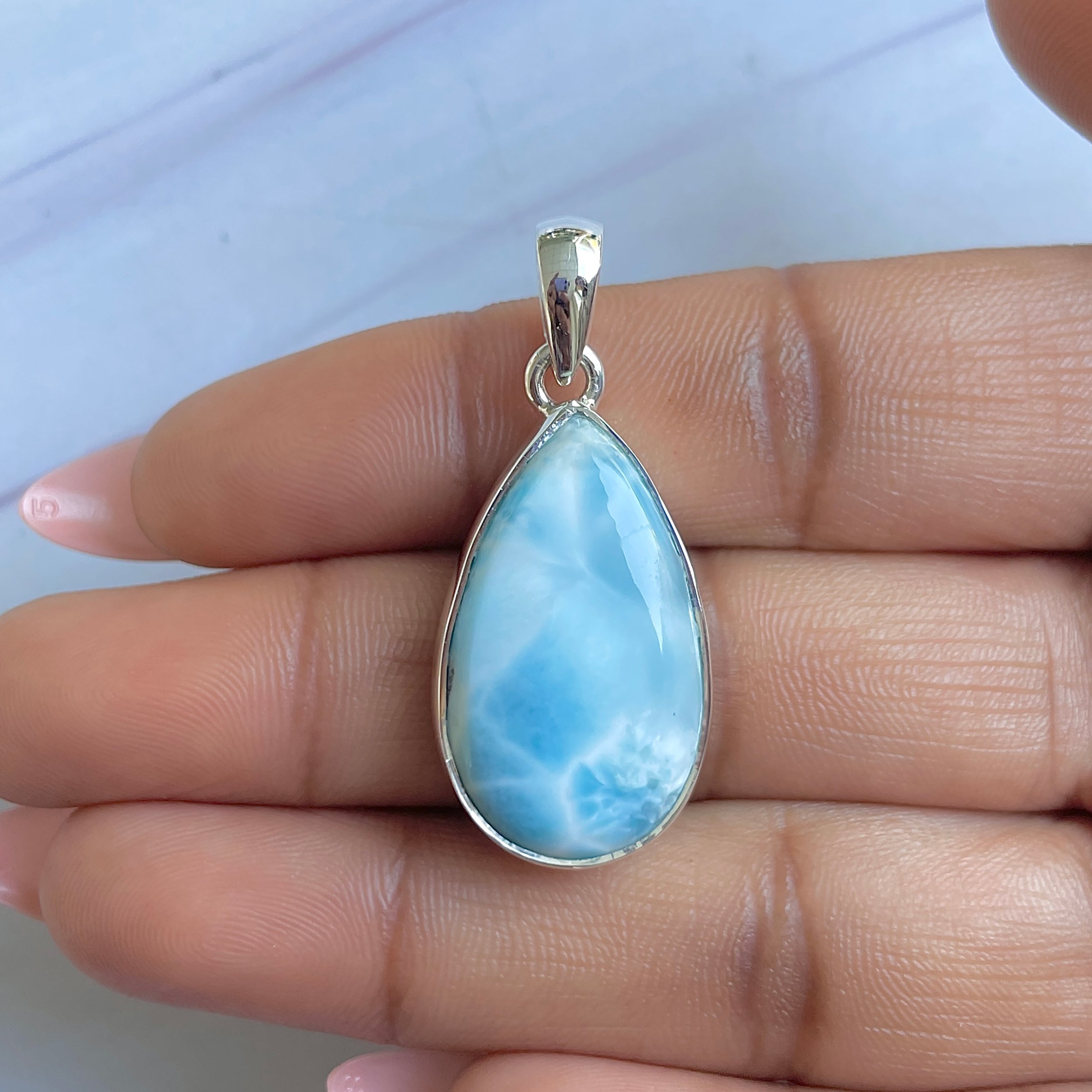 Larimar Pendant-(LAR-P-1523.)