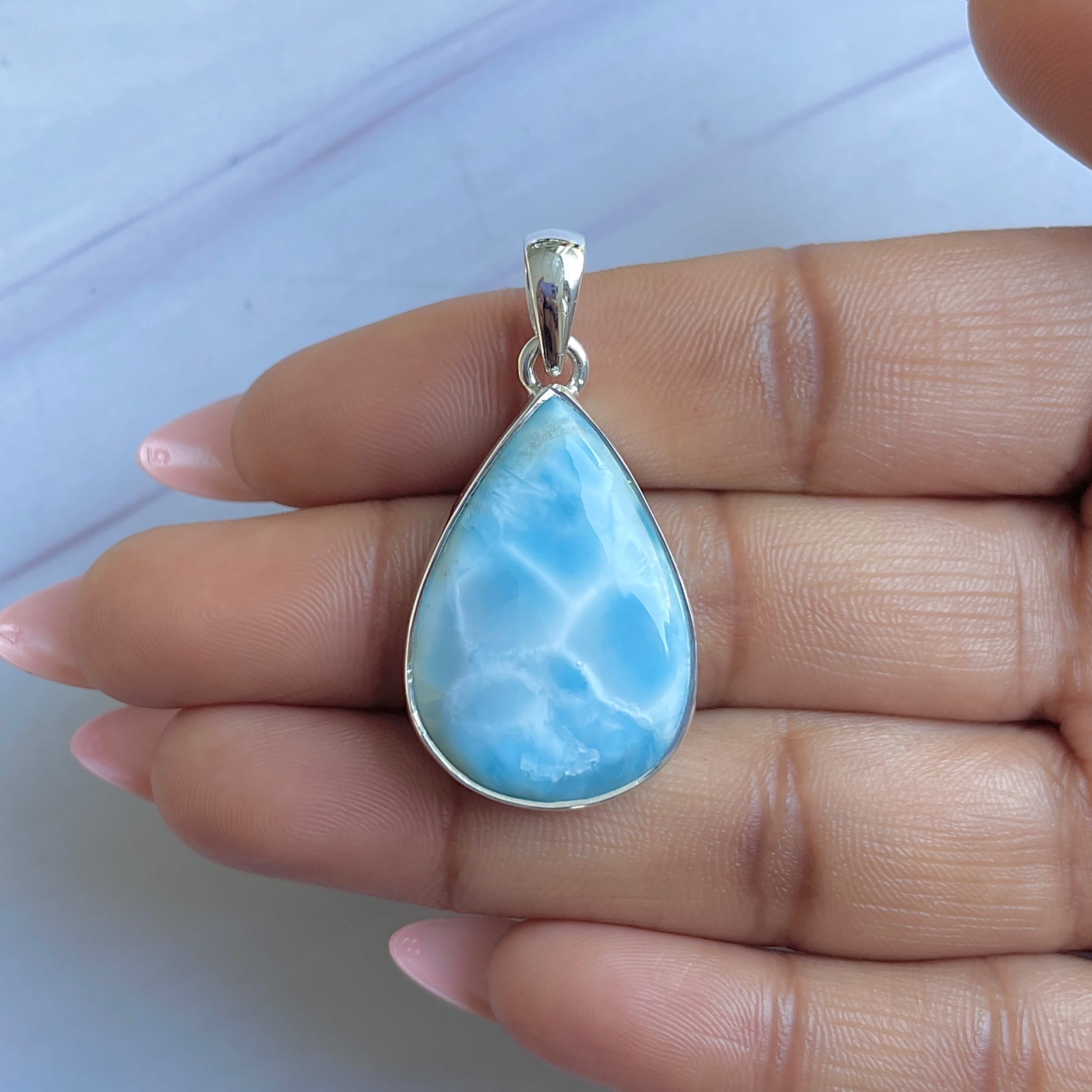 Larimar Pendant-(LAR-P-1525.)