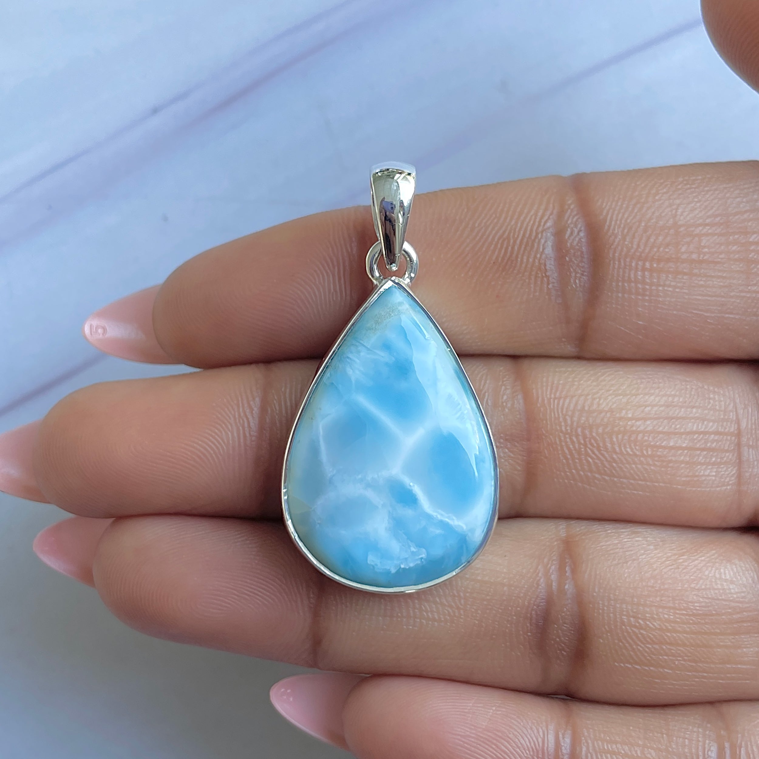 Larimar Pendant-(LAR-P-1525.)