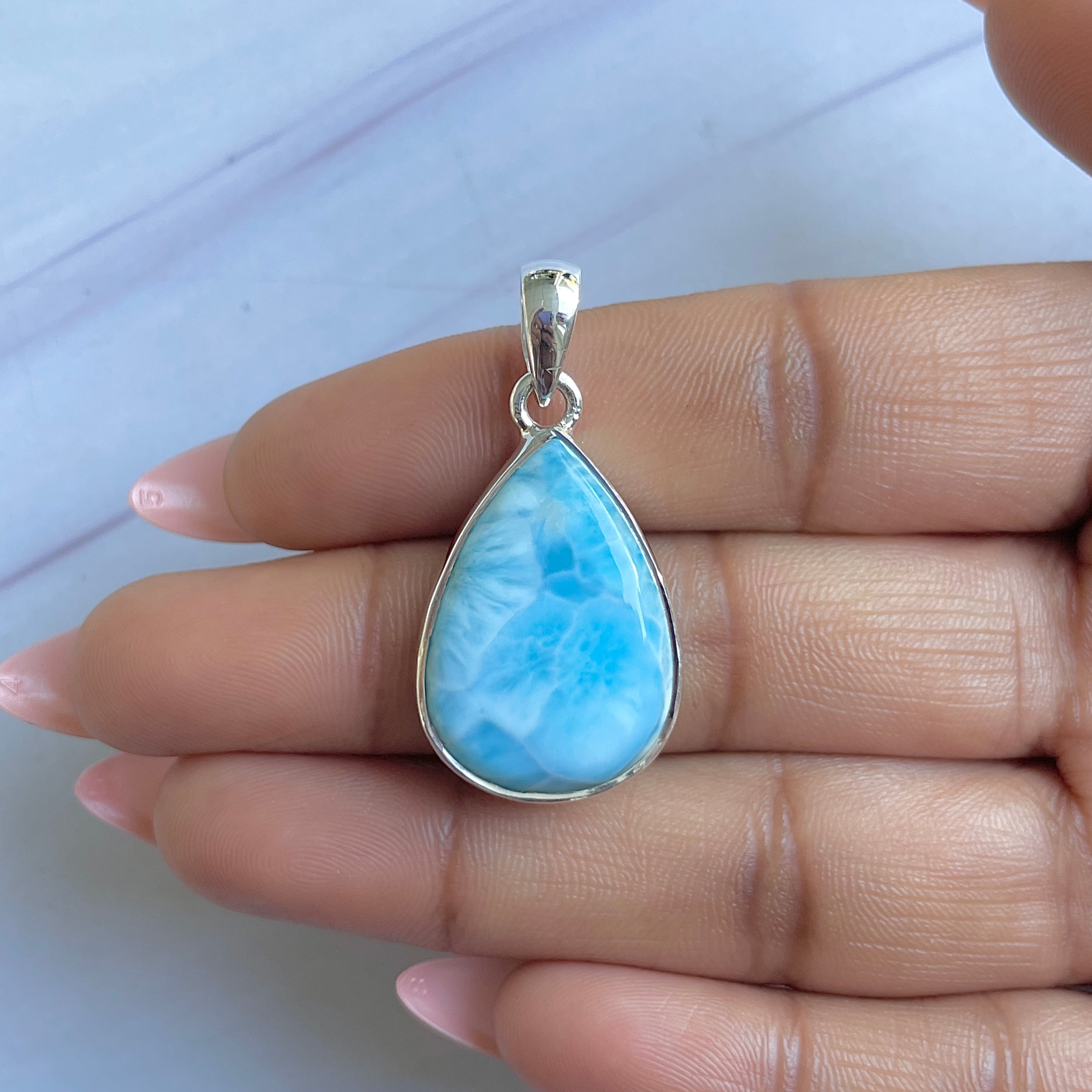 Larimar Pendant-(LAR-P-1526.)