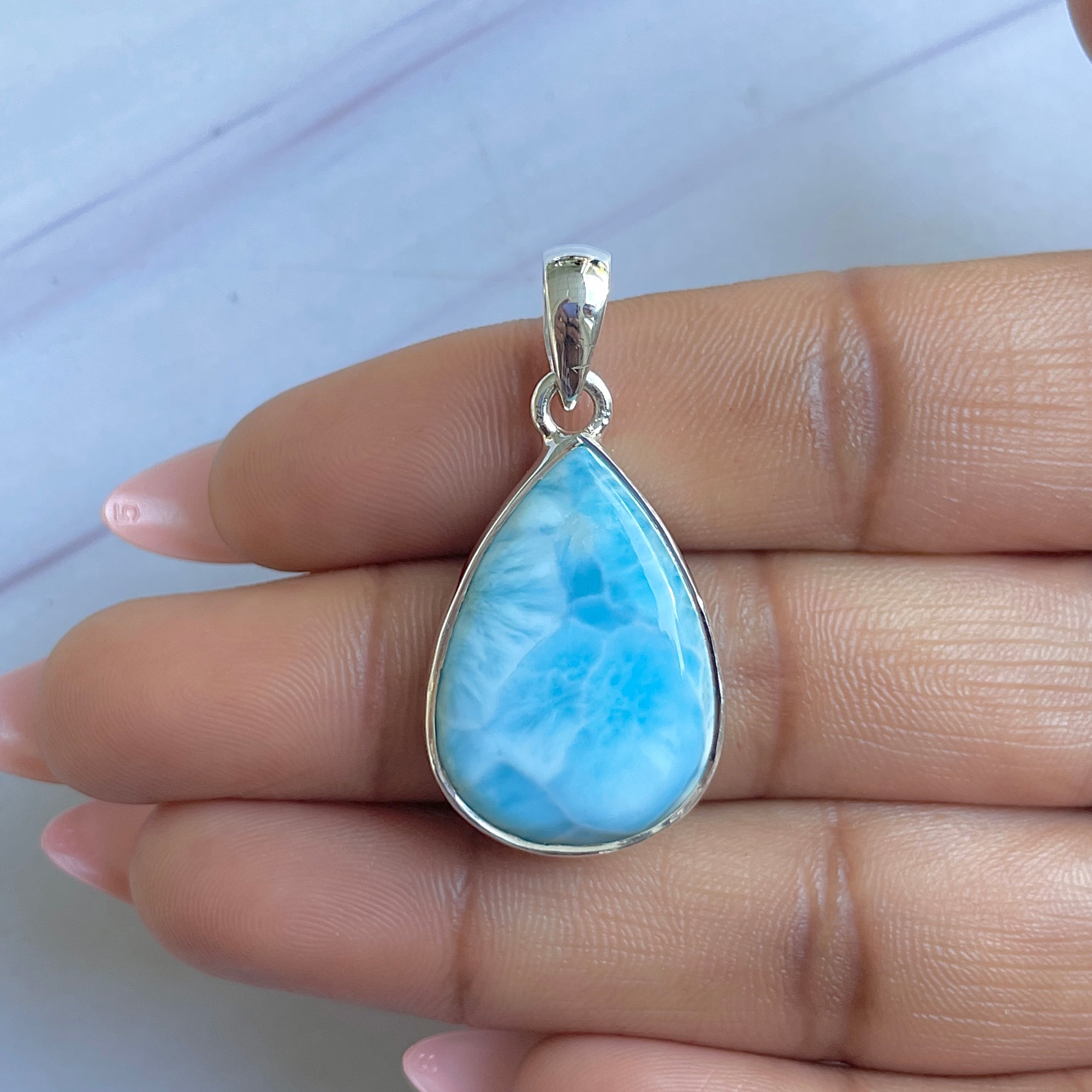 Larimar Pendant-(LAR-P-1526.)