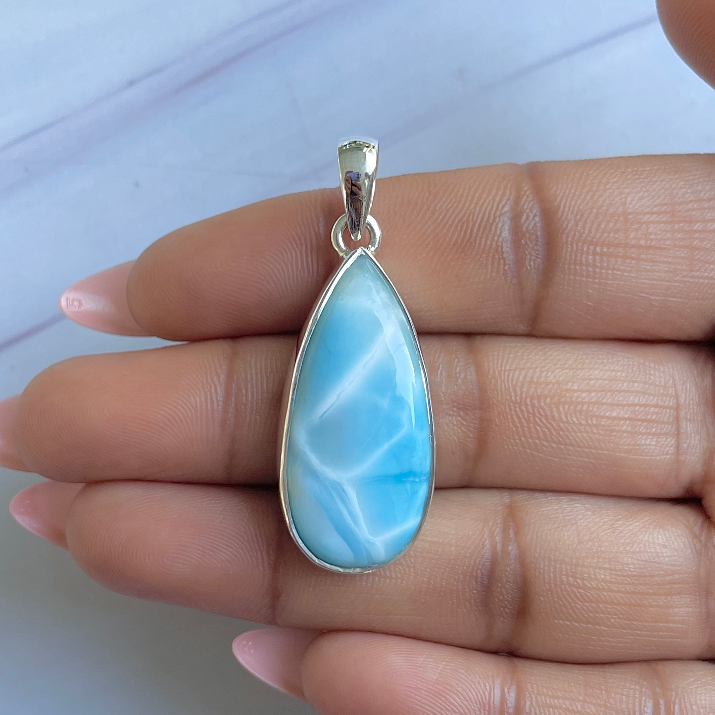 Larimar Pendant-(LAR-P-1527.)