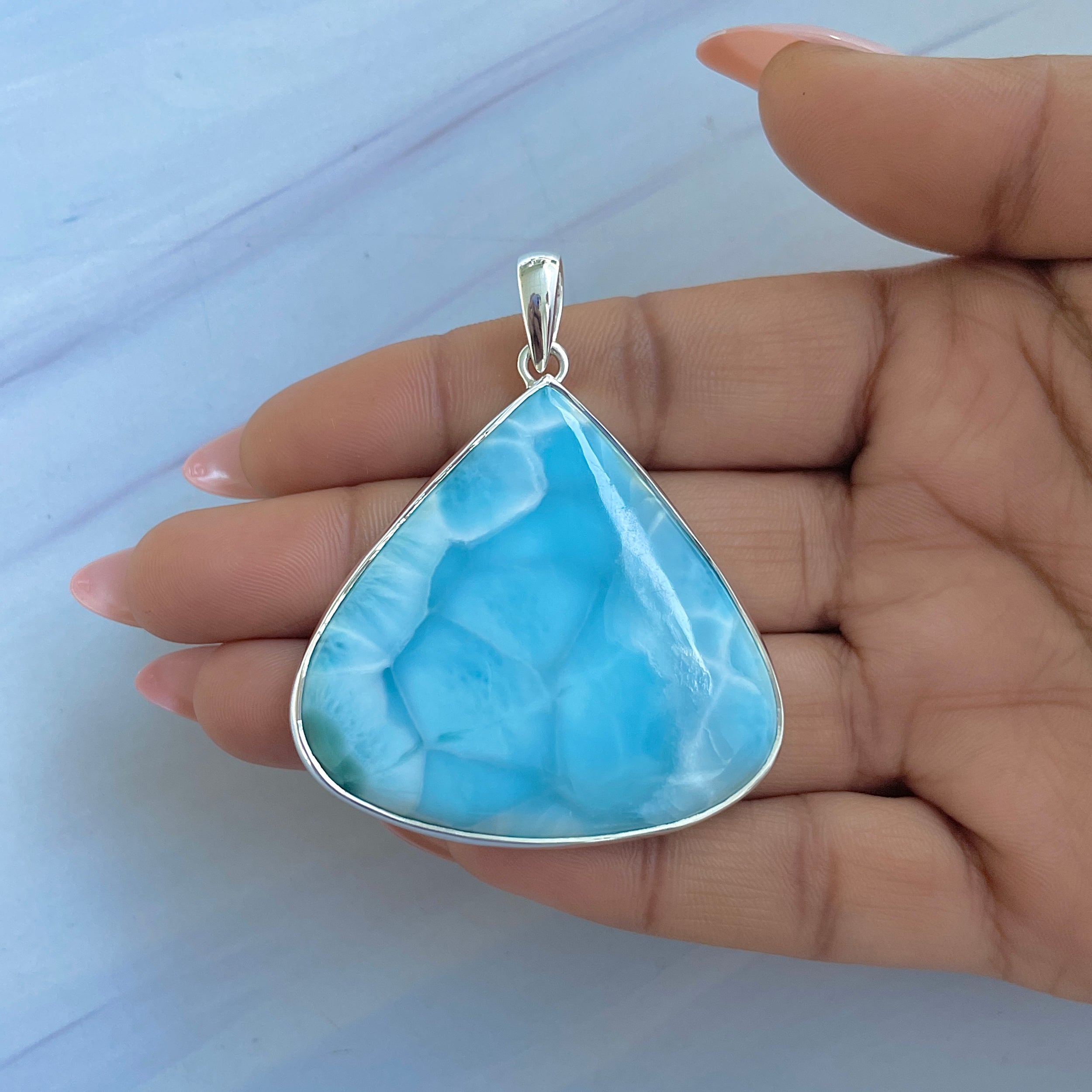 Larimar Pendant-(LAR-P-1543.)
